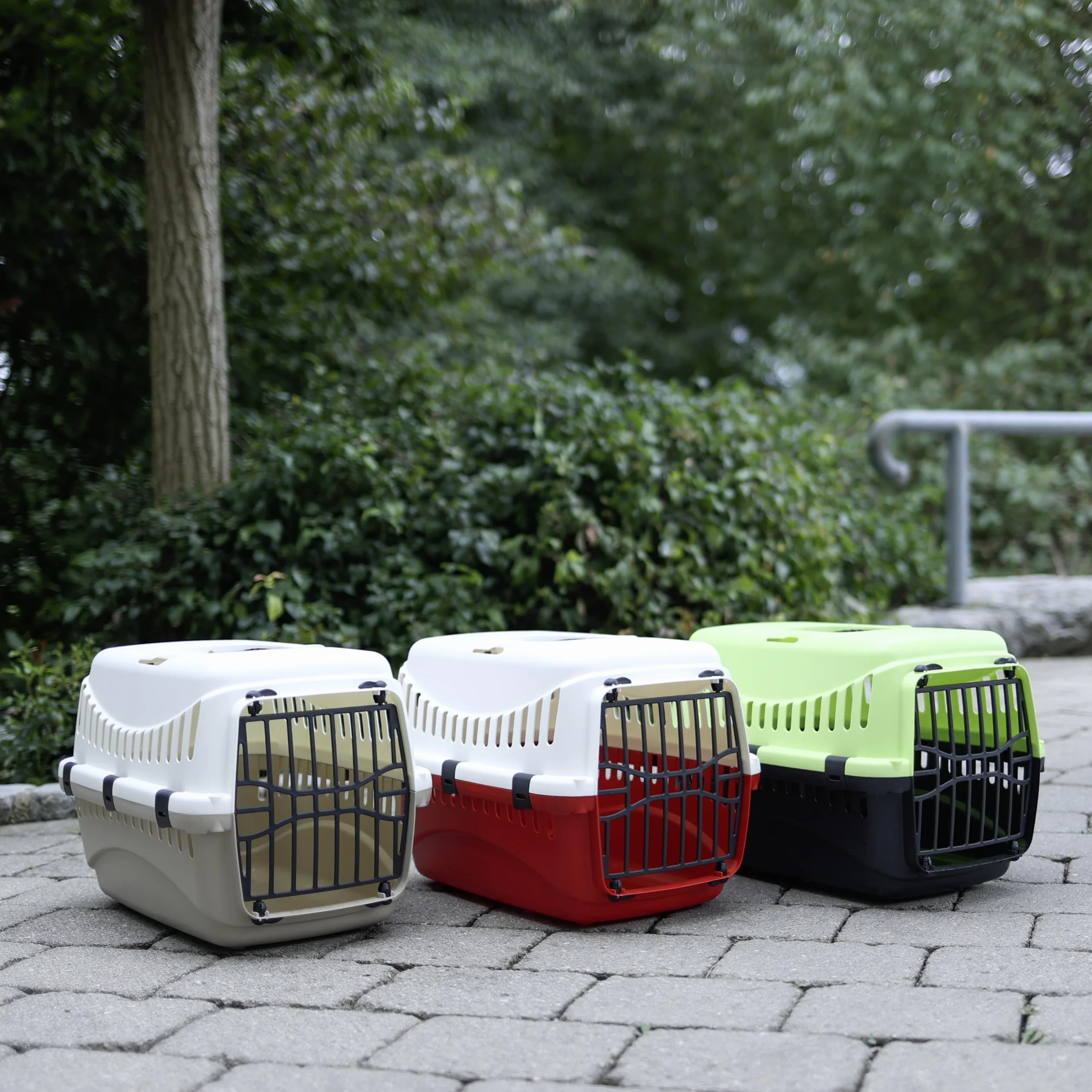 Kerbl Cage de Transport pour Chien et Chat 45 x 30 x 30 cm Plastique crème/Taupe