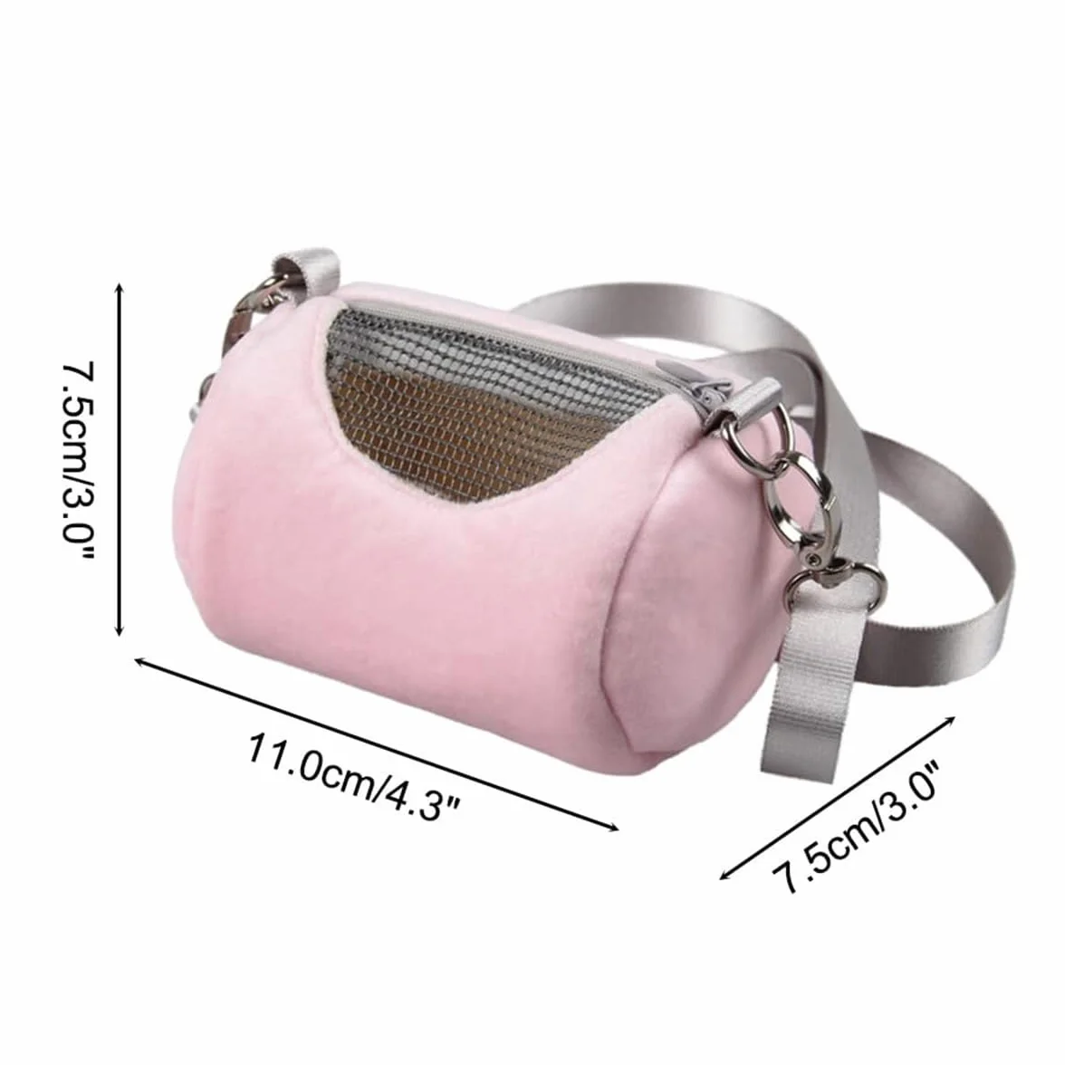 Sac de transport pour hamster de voyage chaud avec sangles réglables pour petits animaux