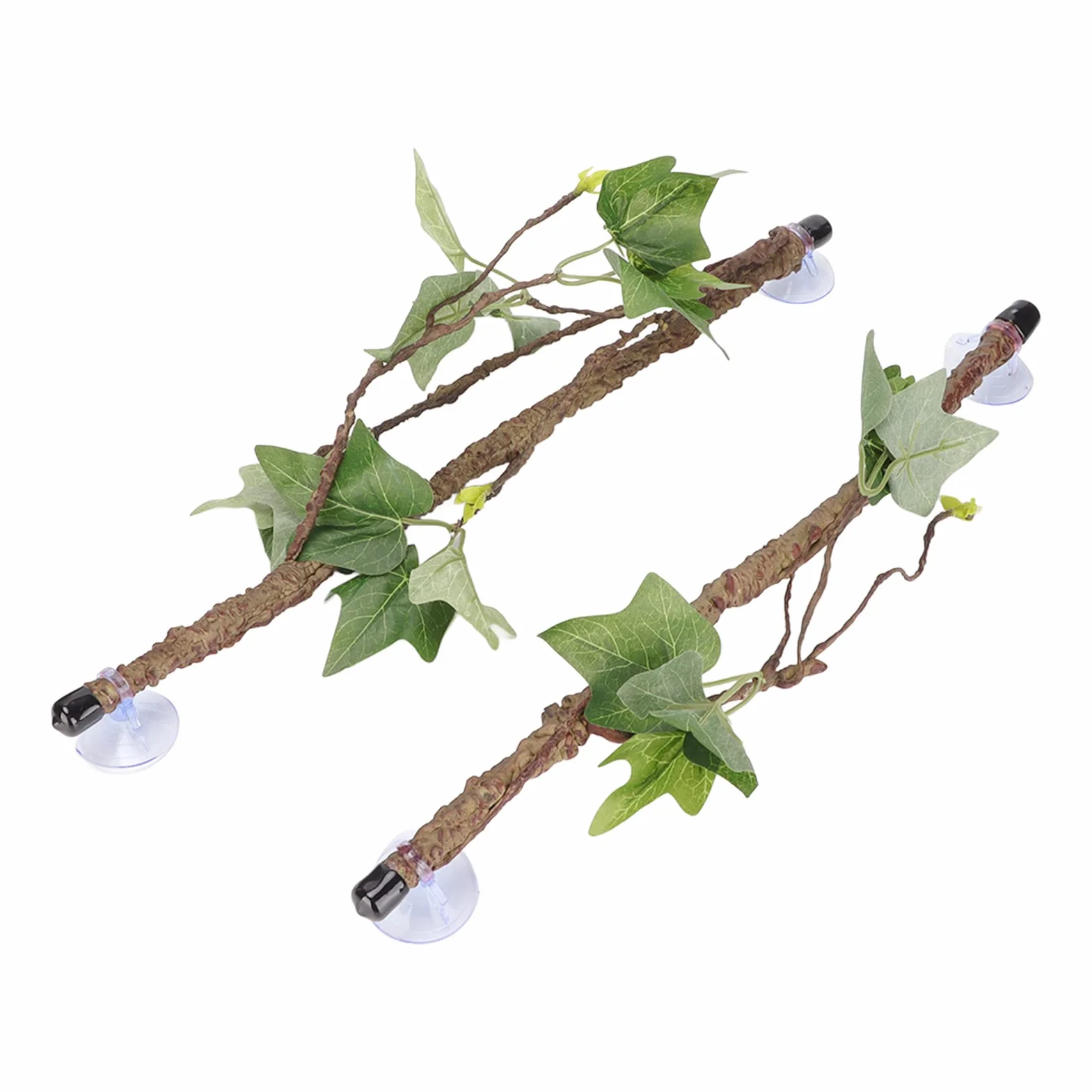 Branches de Reptiles, Vignes de Reptiles avec Ventouses, Branche d'angle de Reptile, Décoration de Plantes de Terrarium, Plantes de Reptiles pour Amphibiens, Lézards, Serpent,