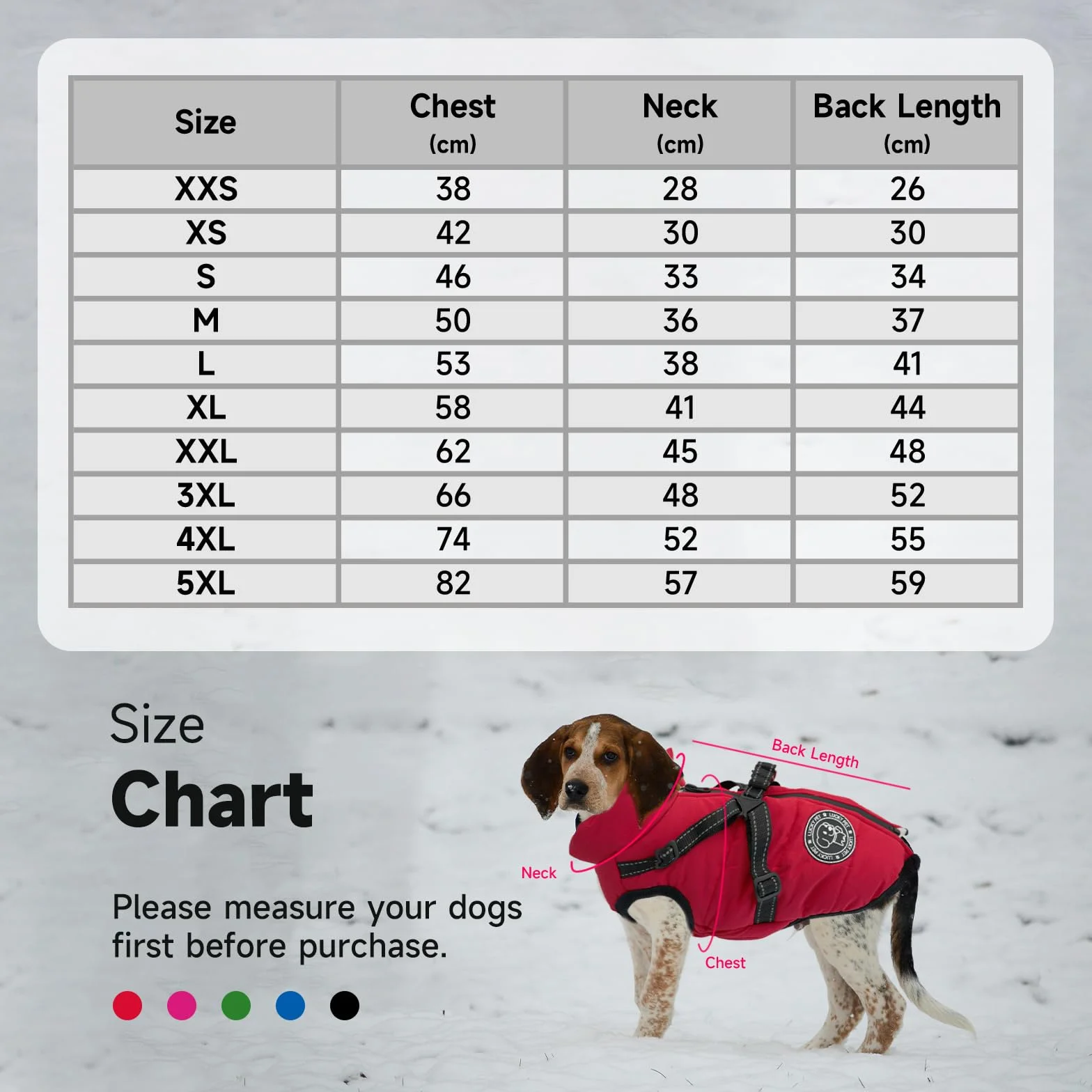 Manteau Chien imperméable Hiver avec Harnais