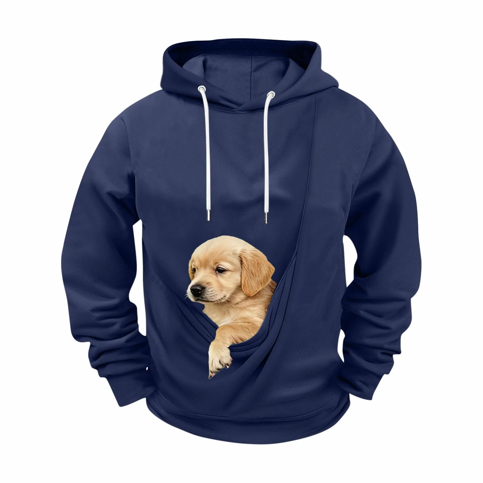 Sweat à capuche de transport homme polaire poche kangourou