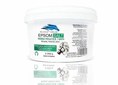 bleu & marine Bretania Sel d'Epsom pour Chevaux 2,5 kg Magnésium Cataplasme Bain Enveloppement