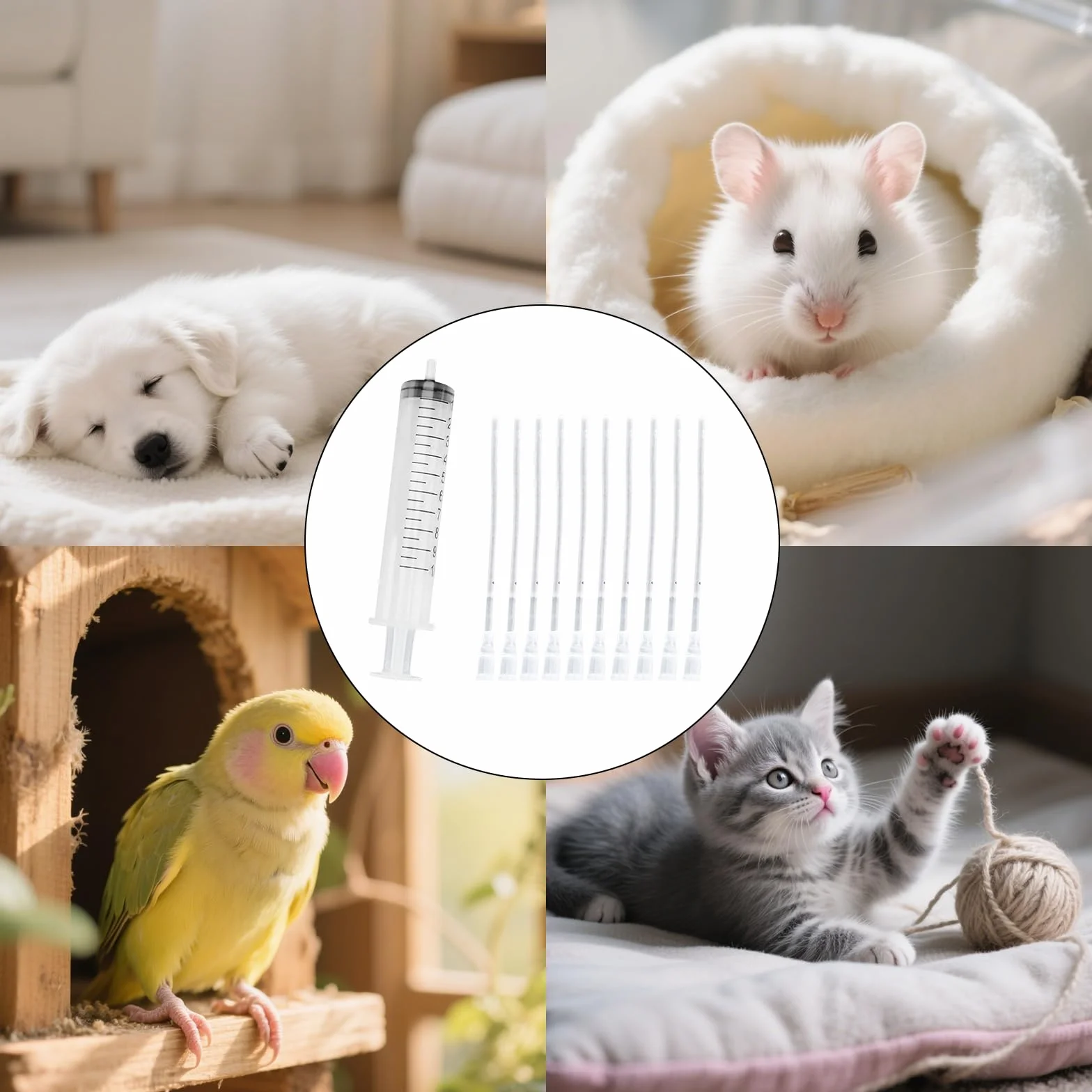 Lot de 11 tuyaux d'alimentation pour jeunes oiseaux avec seringue 10 ml outil à main pour pigeons perroquets bébés oiseaux