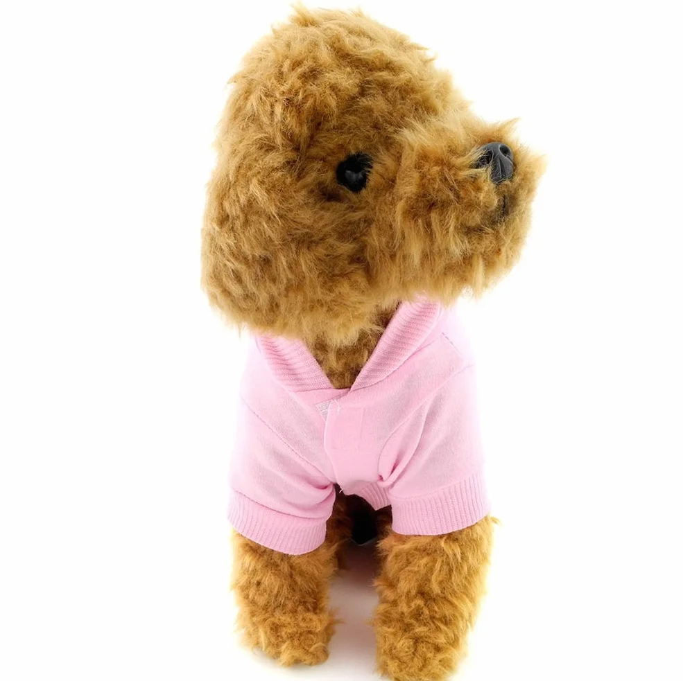 Sweat à capuche pour petit chien rose taille XS chihuahua yorkshire caniche