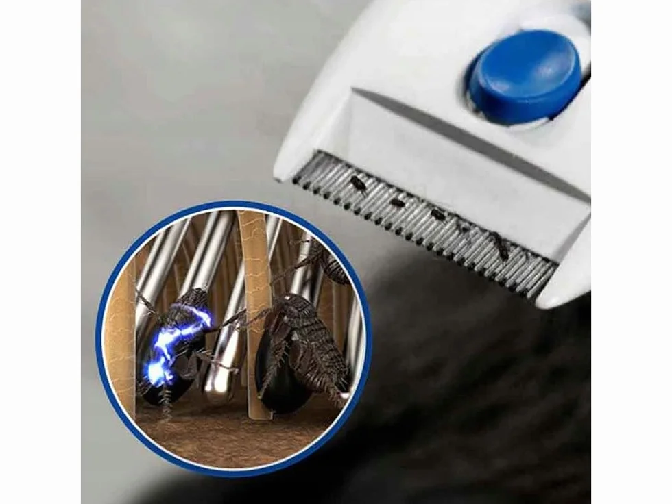 Peigne Anti Puces Électrique pour Chien et Chat Élimination Efficace des Puces