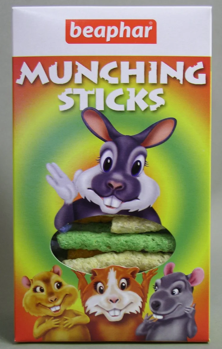 Beaphar – Knabbel Sticks, bâtonnets à grignoter pour Lapin et Rongeur – Complément Alimentaire/friandise – Répond aux Besoins des rongeurs – Facile à digérer – Ingrédients extrudés – 150 g