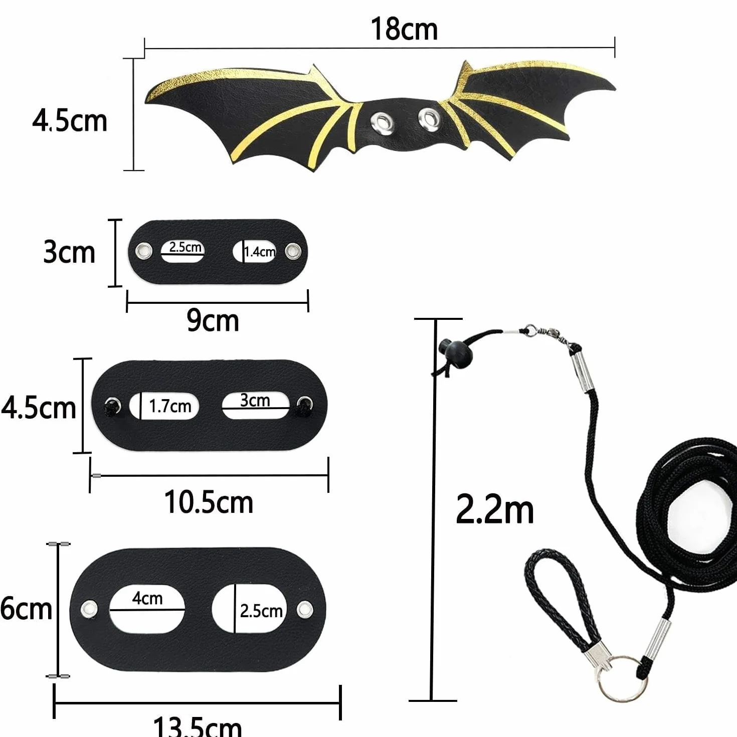 2 pièces Laisse Traction Aile Lézard, Laisse Lézards avec Aile, Harnais Cuir Souple Amphibiens, Harnais D'aile Cuir Reptile, pour Animaux Reptiles Petite, Moyenne et Grande Taille (Or, Argent)
