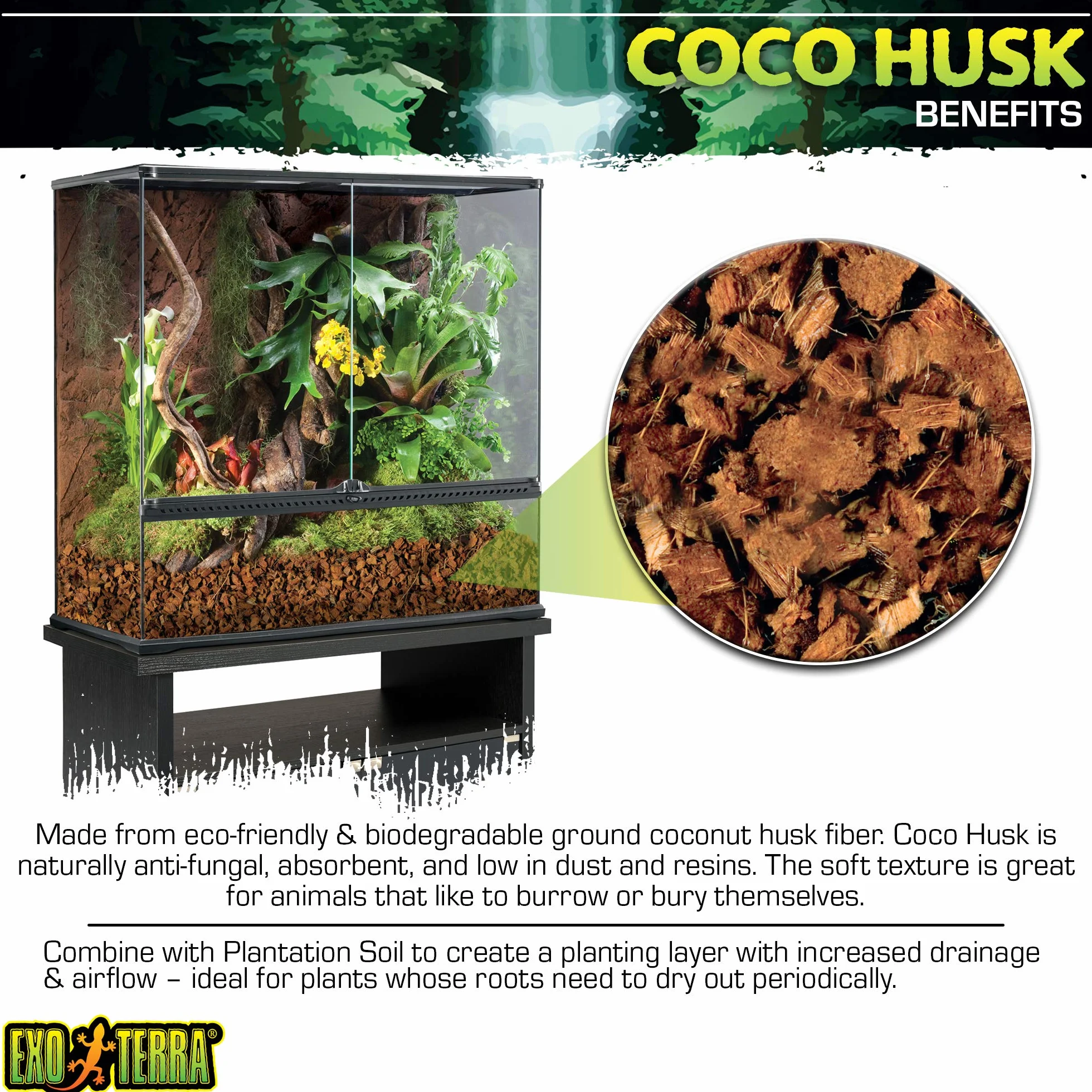 Exo Terra Coco Husk 8 l