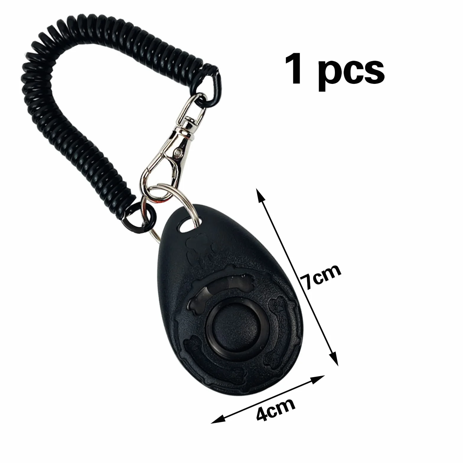 1 Pièce clicker Chien Dressage,clicker Chien,clicker,cliqueur pour Chien,Clicker de Chien avec Grand Bouton,Dressage pour Chien d'entraînement,pour Chiens Animaux Cheval,Chat,Chien(Noir)