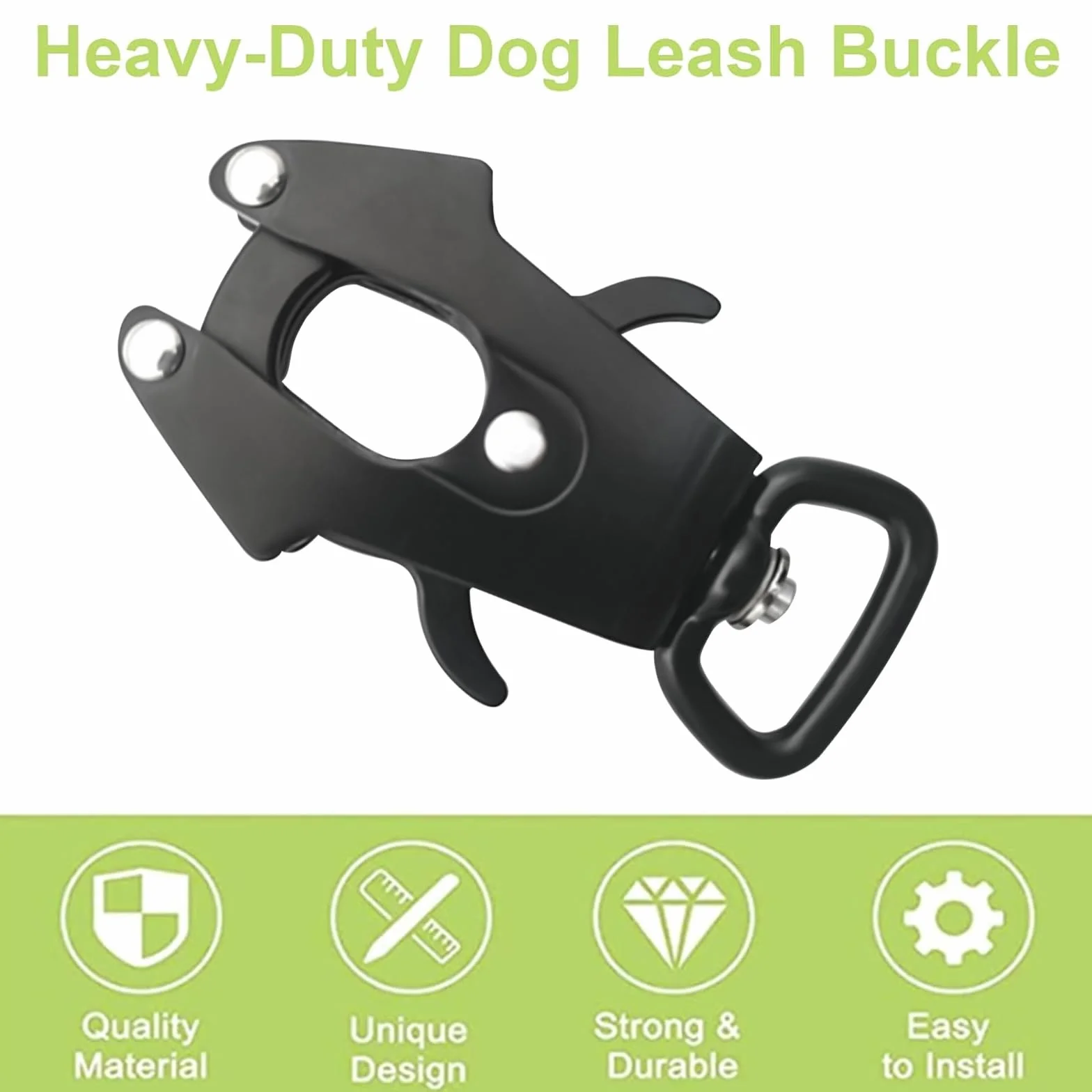 Frog Clip 2 Pack Espace Verrouillage en Aluminium Boucle de Laisse de Chien Boucle rotative à libération Rapide Boucle de chaîne de Chien résistant à la Rouille,Dia 25mm