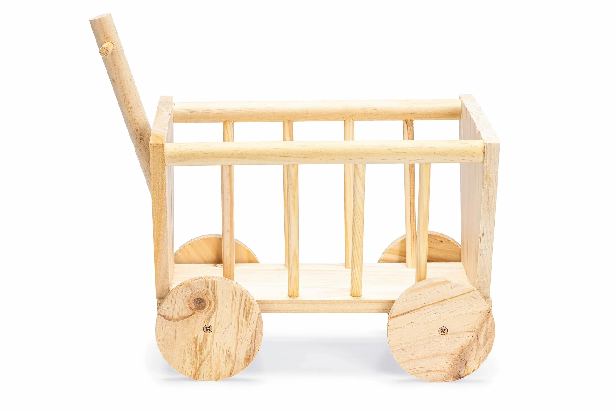 Flamingo Râtelier en Bois Chariot pour Rongeur 29 cm