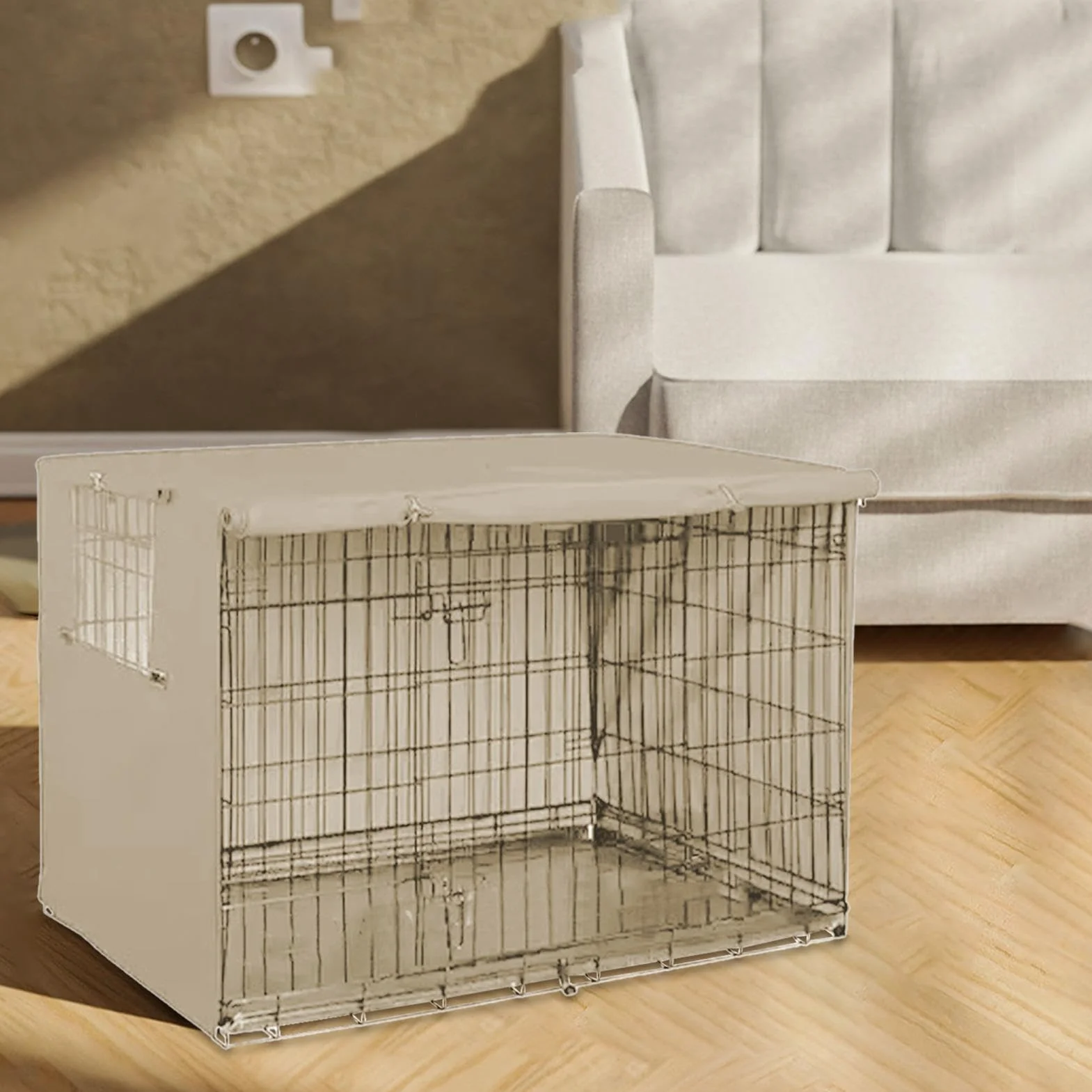 Housse De Cage pour Chien Imperméable Durable en Tissu Oxford Résistant Aux UV