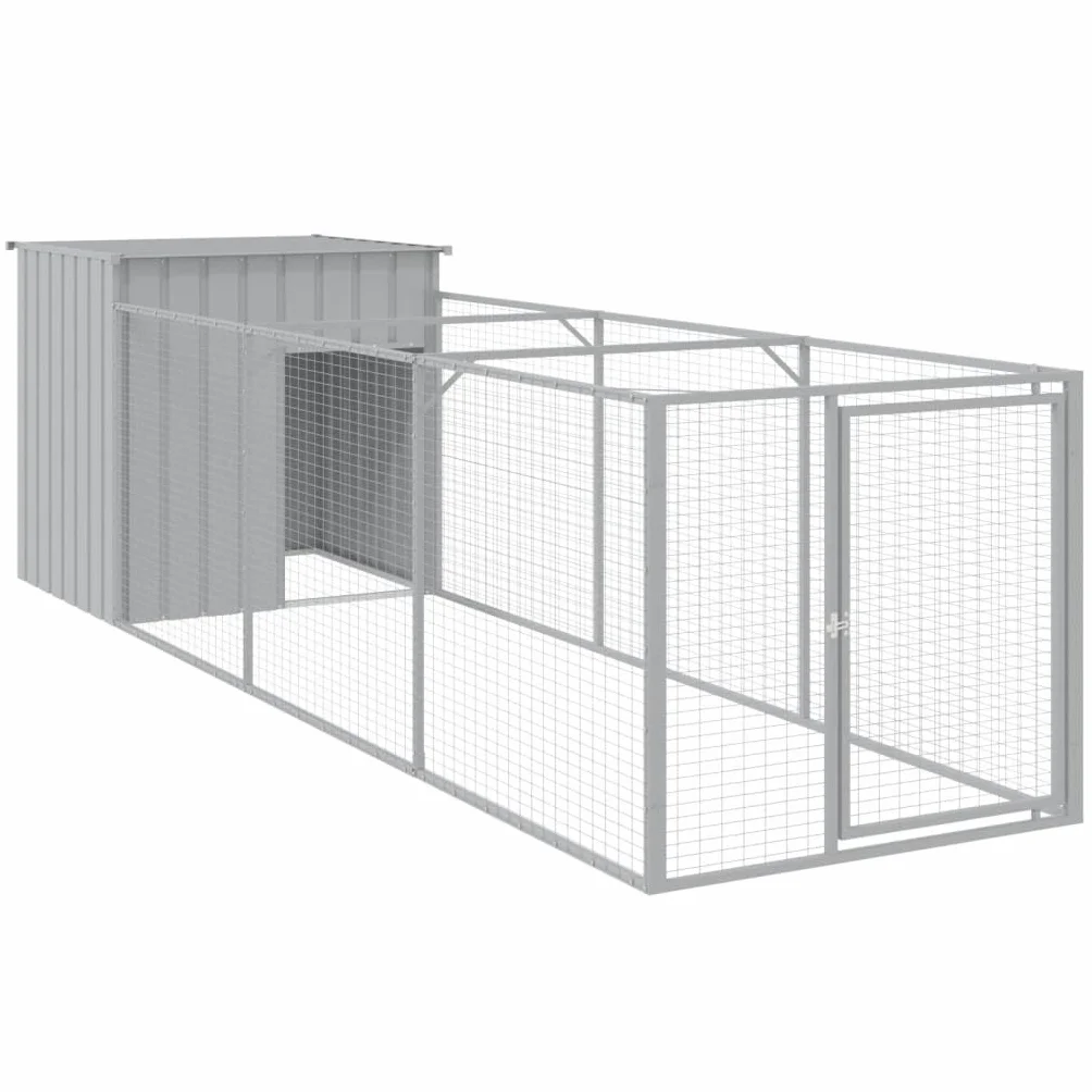 Niche pour chien gris clair 110x405x110 cm