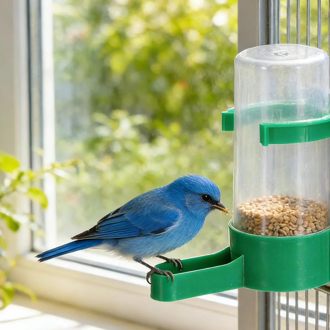 Hohopeti Distributeur d'eau Automatique pour Oiseaux en Cage 10 Pièces Abreuvoir Anti-Gaspillage 60Ml Bec Incliné
