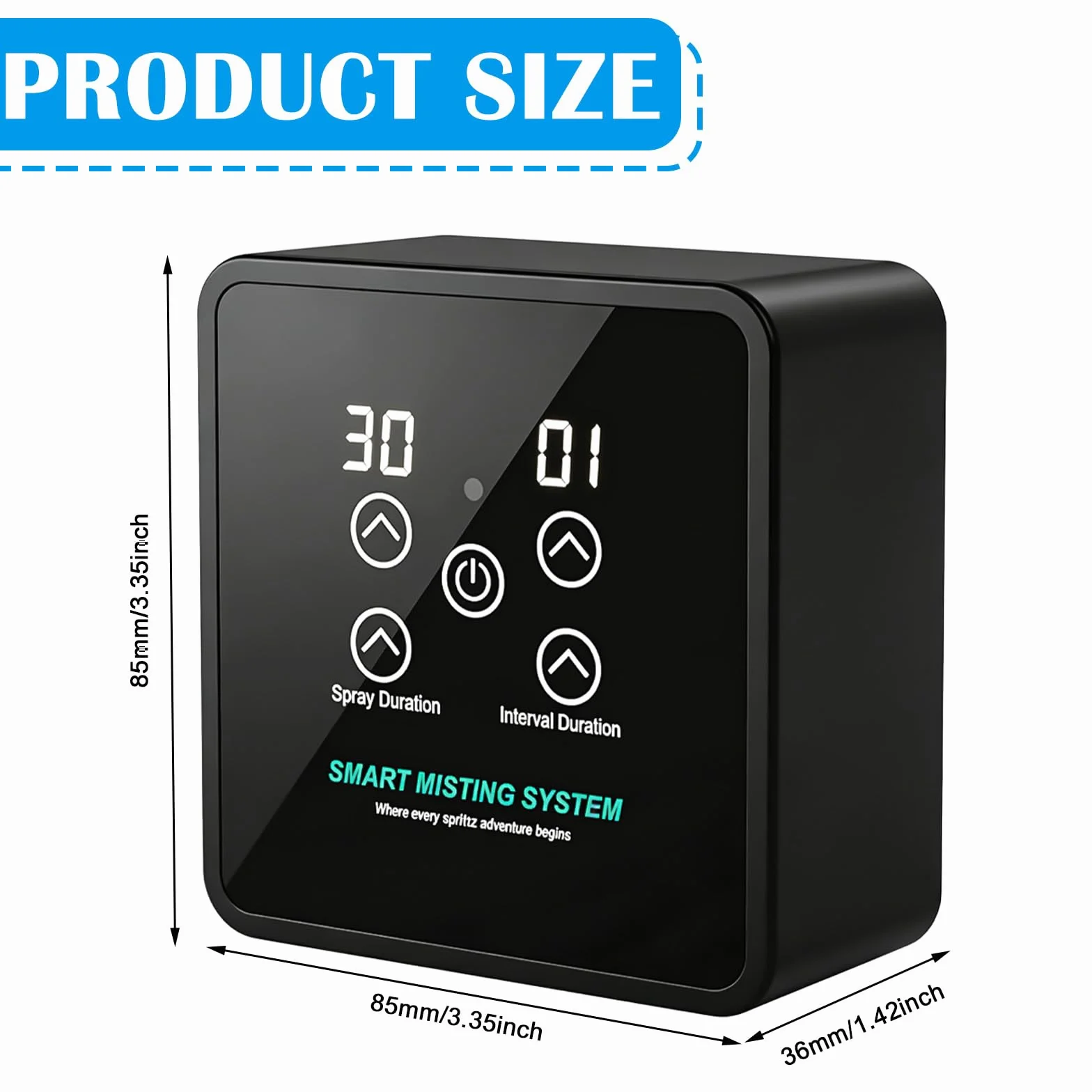 Système de Brumisation Terrarium avec Minuterie, Buse Réglable 360°, Humidificateur Intelligent Reptiles