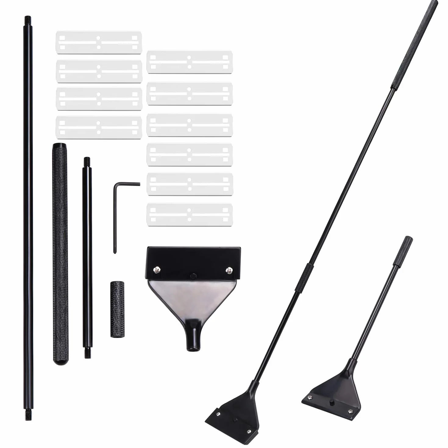 Coolty Grattoir pour Aquarium 66cm Acier Inoxydable Lames de Rechange 10pcs
