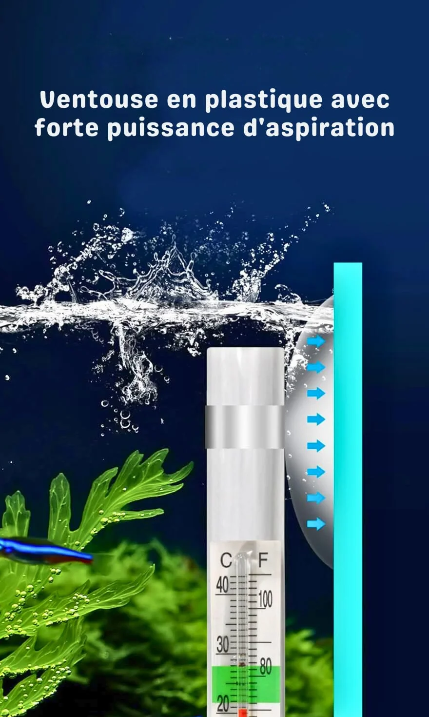 Thermomètre Flottant pour Aquarium - Précision et Facilité d'Utilisation pour un Environnement Aquatique Optimal