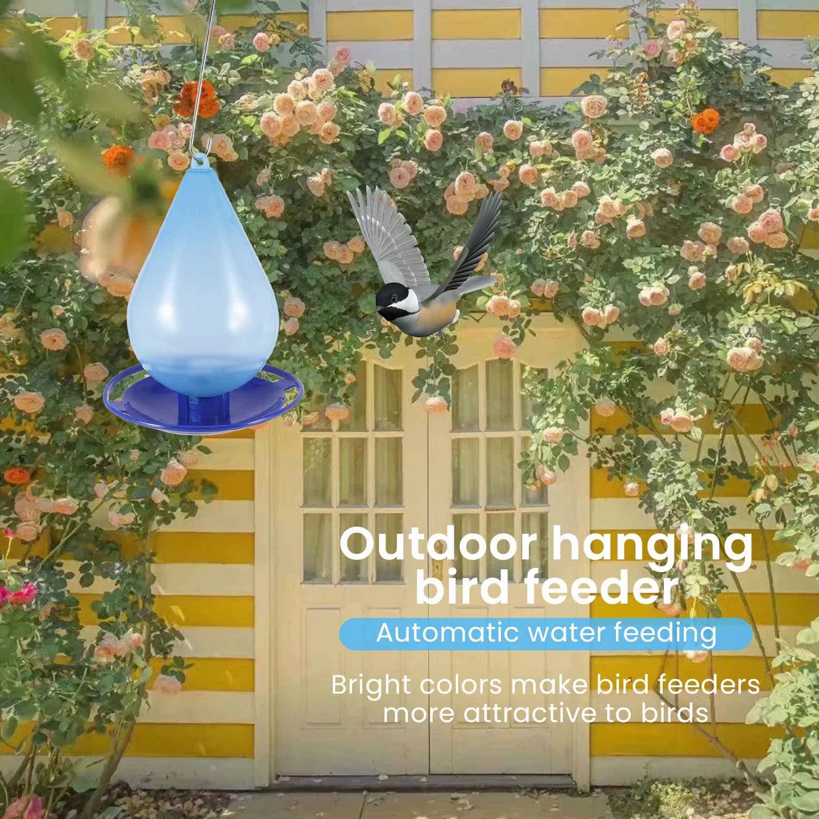 Abreuvoir automatique goutte d'eau simple à suspendre avec crochet