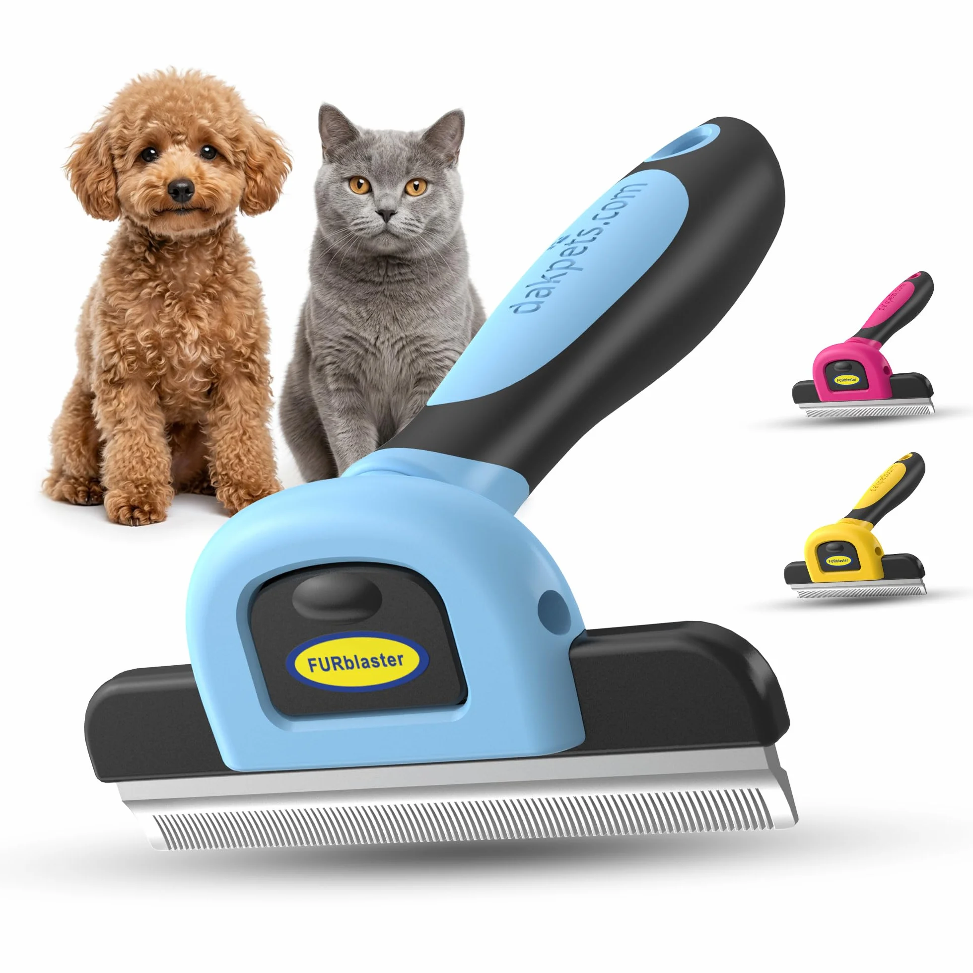 DakPets Outil de toilettage pour chiens et chats Brosse peigne