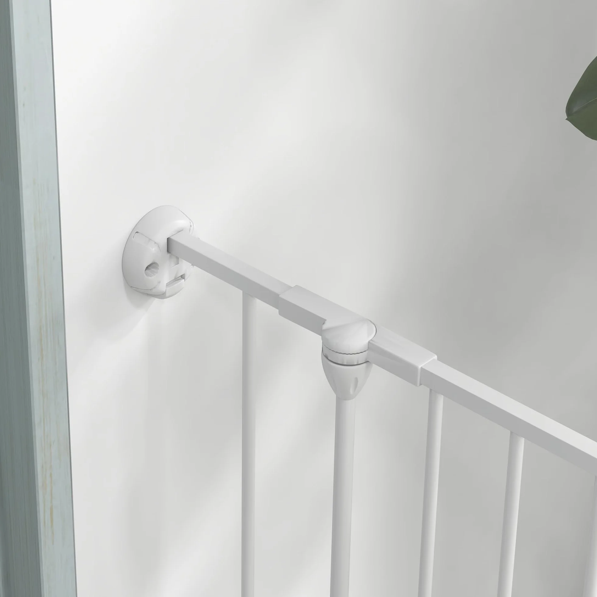 PawHut Enclos pour chiots pliable 90 cm barrière 6 panneaux acier blanc