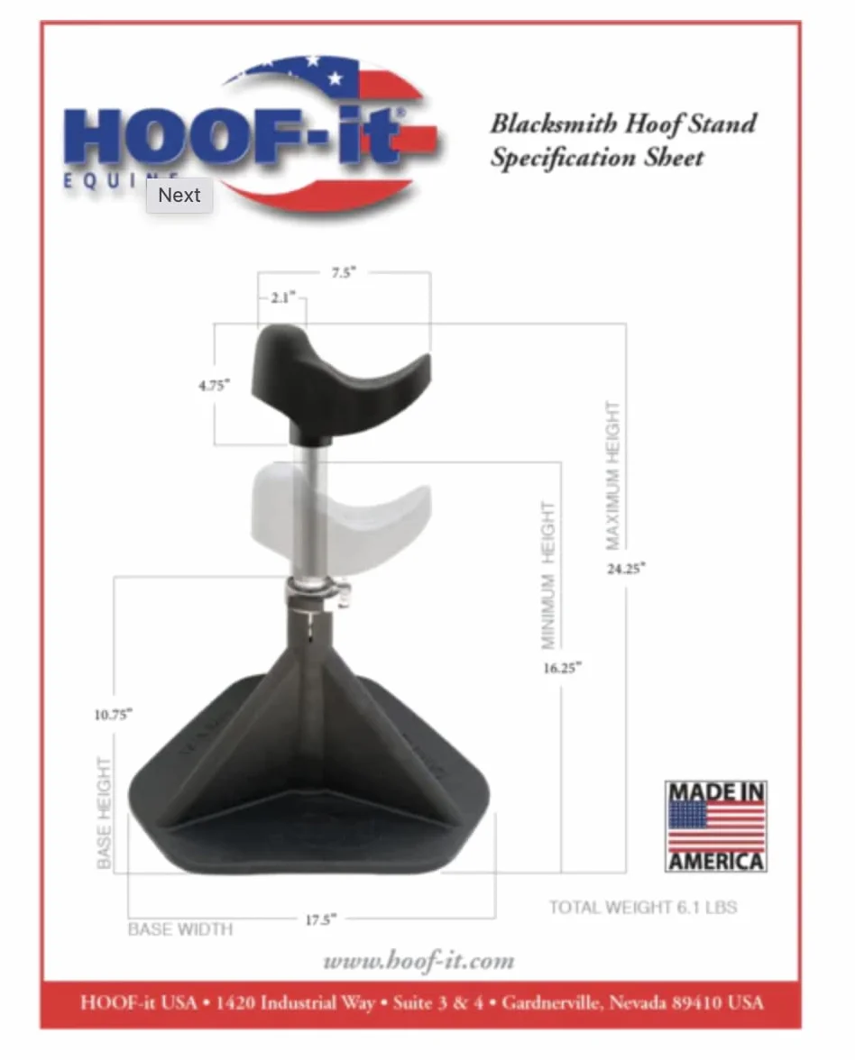 HOOF-it® Blacksmith Hufbock Bleu
