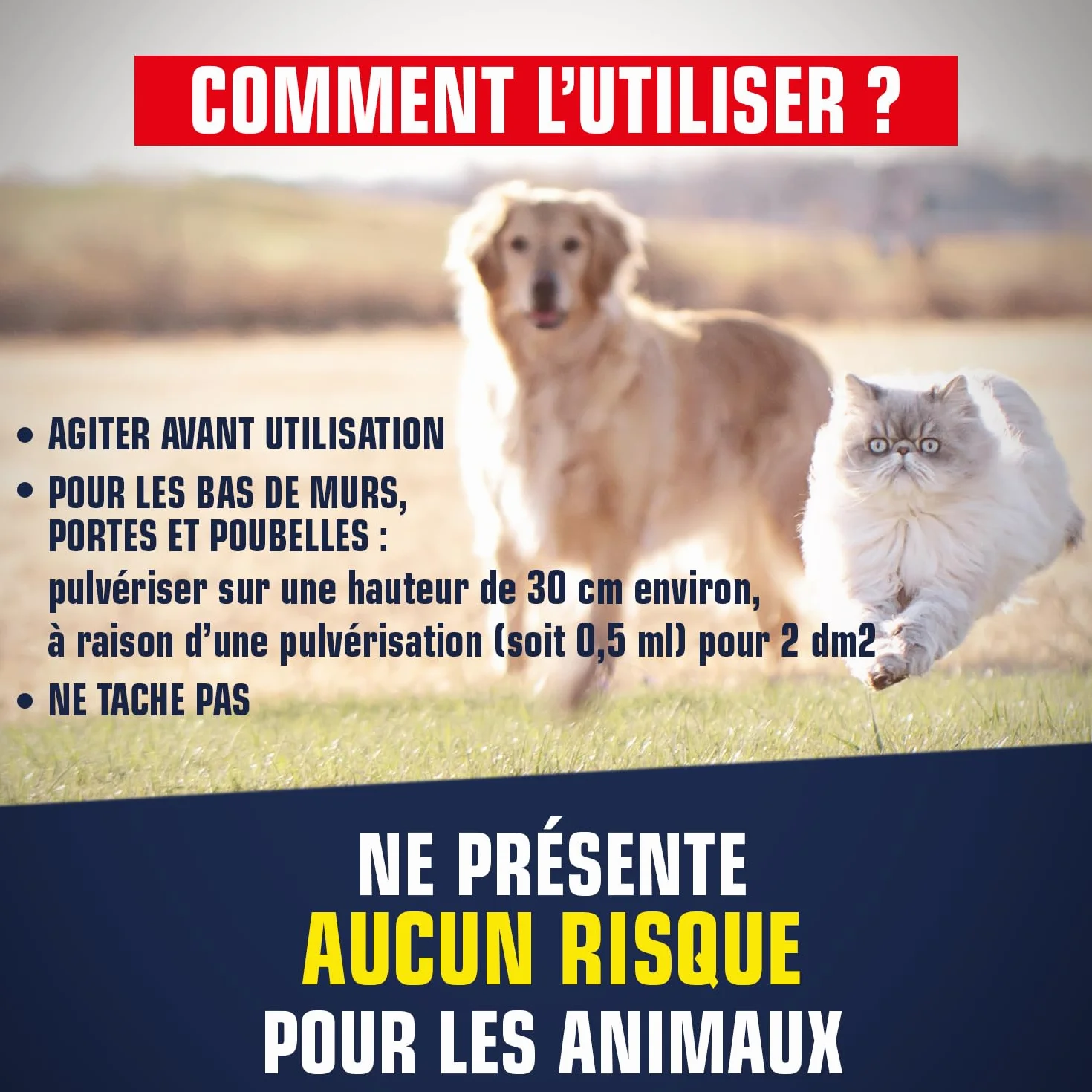 K.PRO Répulsif Chiens et Chats 500ml Action Immédiate Extérieur Intérieur