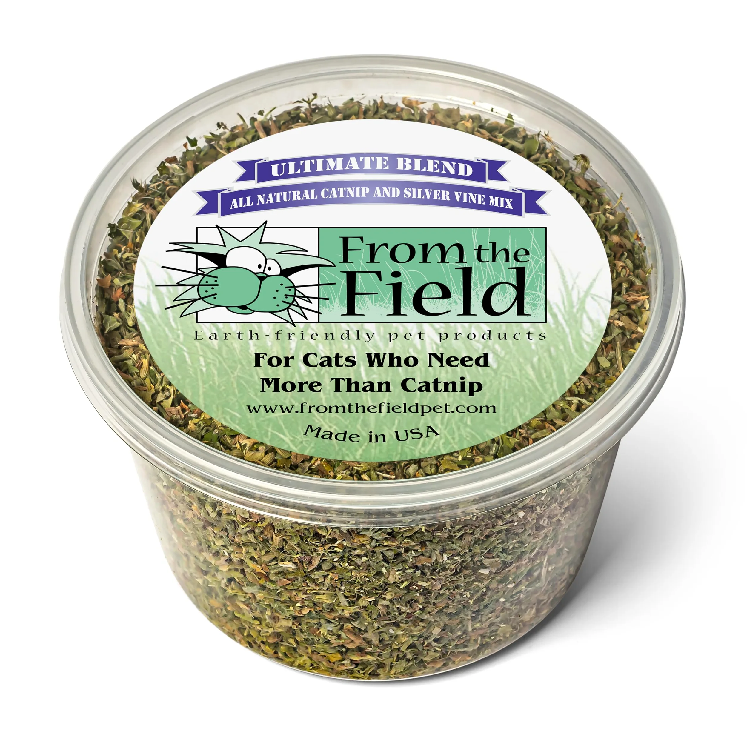 from The Field | Ultimate Blend Herbe à Chat et Vigne argentée | Herbe à Chat de qualité supérieure cultivée aux États-Unis pour Jouets et Loisirs | Frais, Puissant, Non Toxique, respectueux de