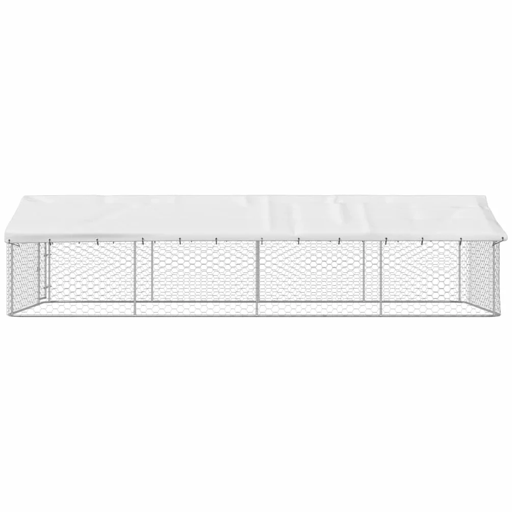Chenil extérieur avec Toit 600x300x150 cm pour Chiens