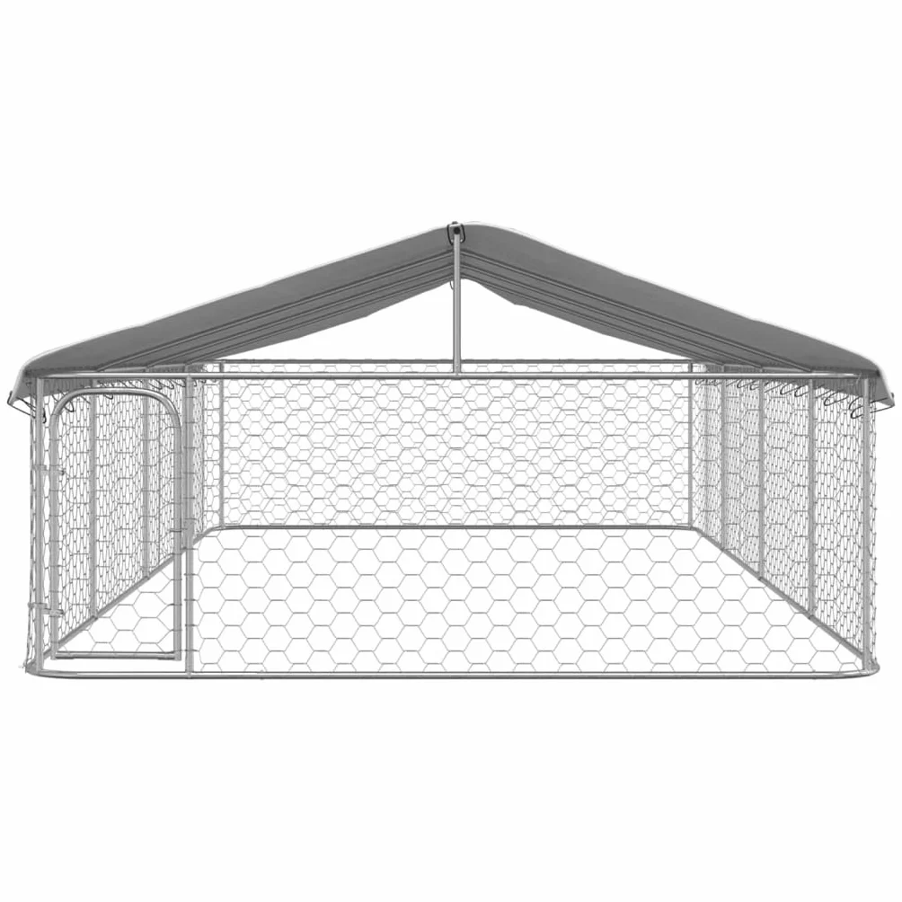 Chenil extérieur avec Toit 600x300x150 cm pour Chiens