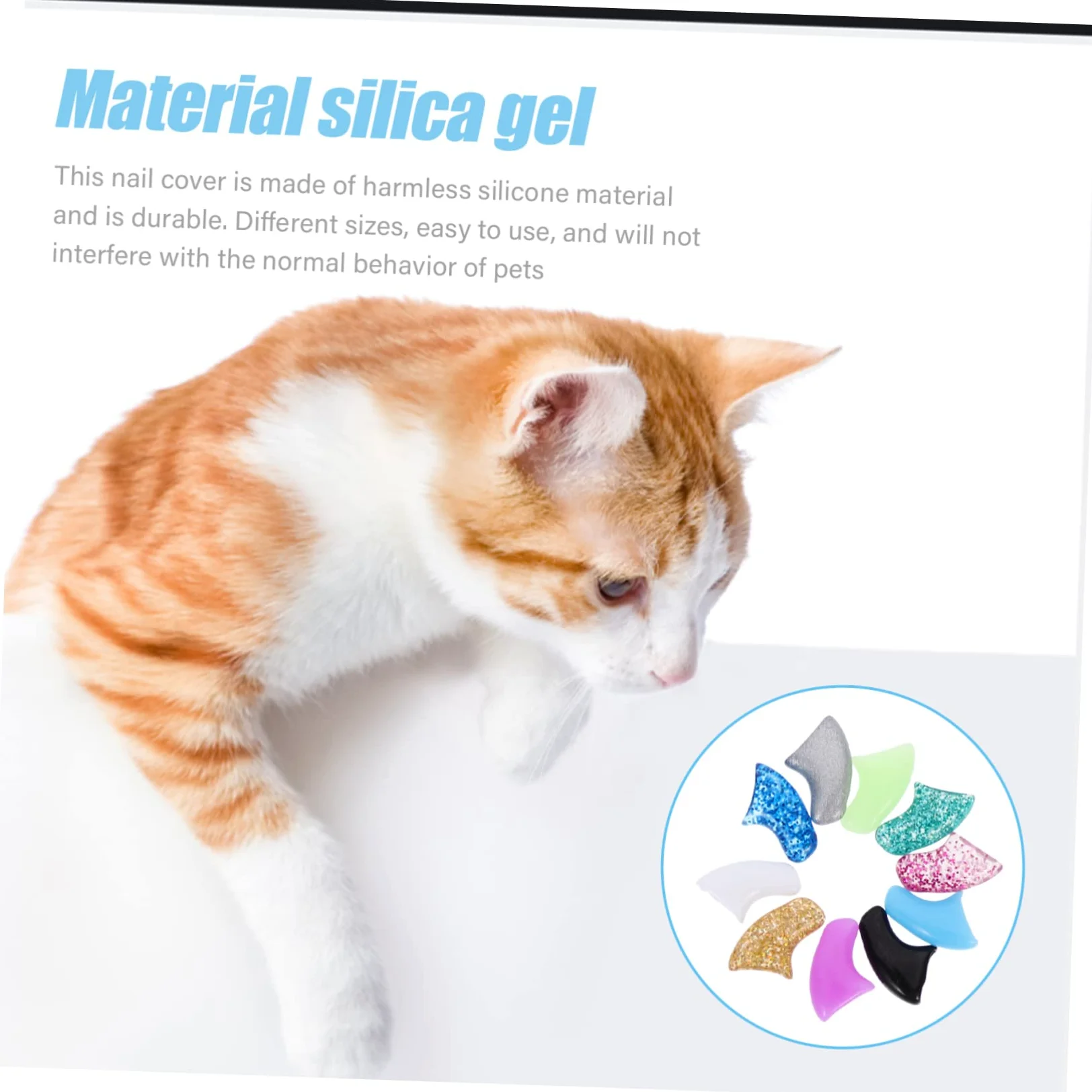 BESPORTBLE 50ensembles Couvre- Silicone pour De Griffe pour Animaux De Compagnie De Réduit Égratignures Et Protège De Chat