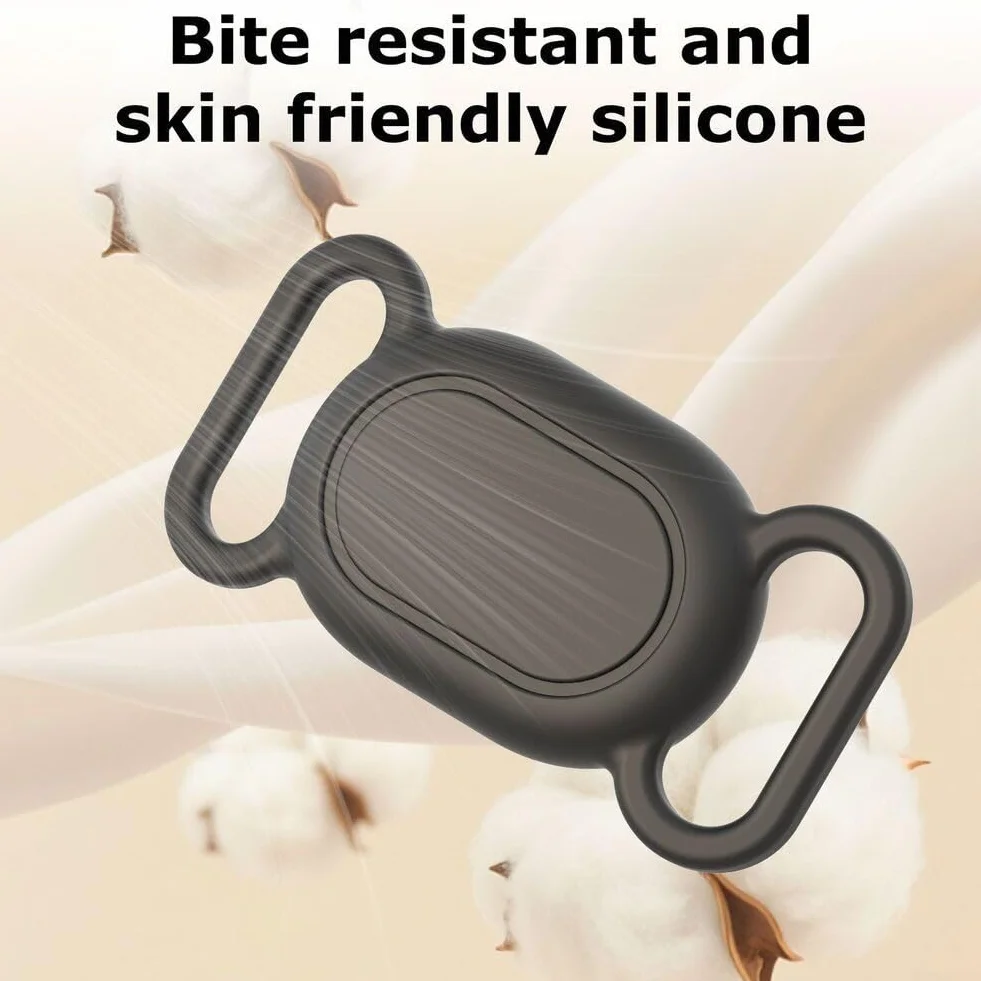 Pour Xiaomi Smart Tag, positionnement animal de compagnie, coque en silicone étanche pour chat, anti-perte, résistante aux rayures, accessoire de protection pour Xiaomi (noir)