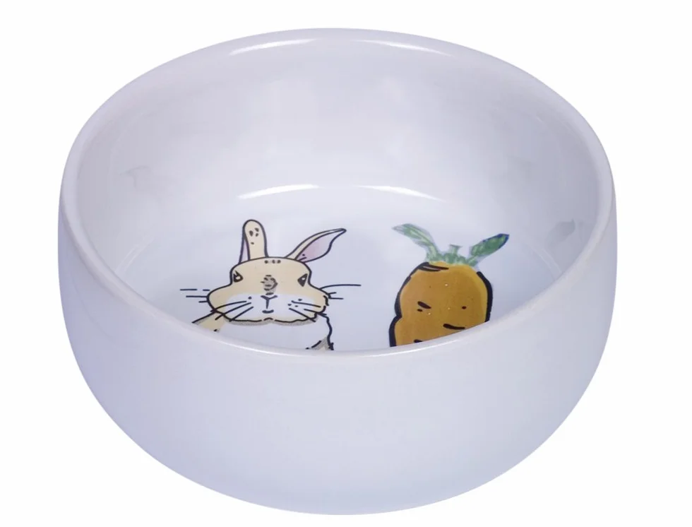 Nobby Nager Carrot Plus Gamelle en céramique Blanc 11 cm 300 ML