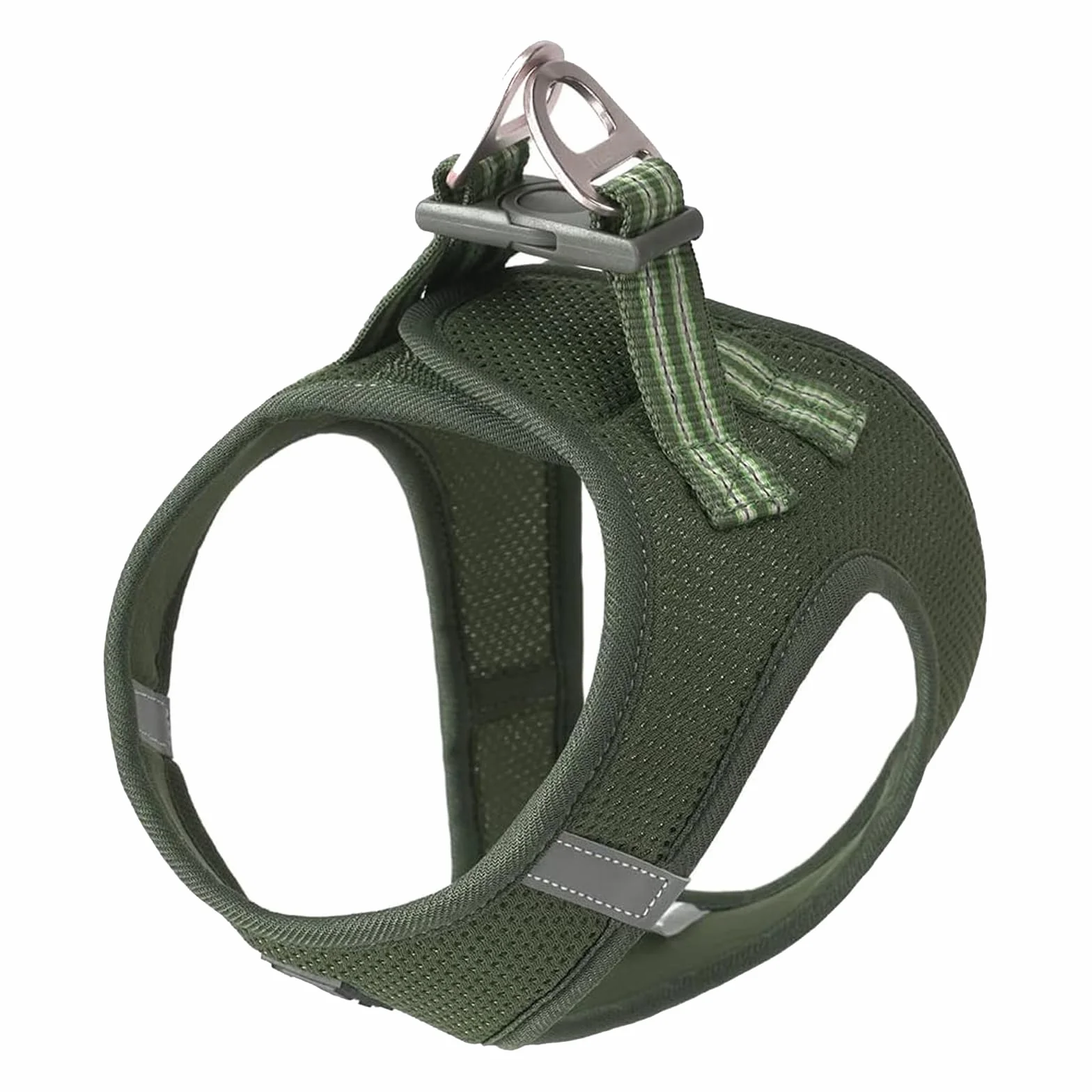 TRUE LOVE Harnais pour Chien Soft Air Mesh Gilet réfléchissant réglable M Vert
