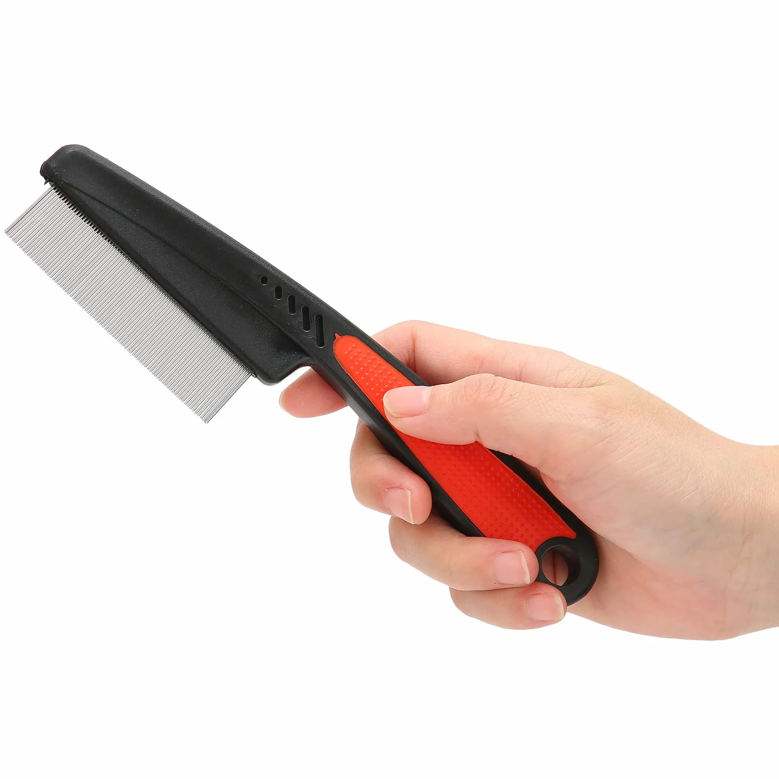 Peigne à Poux Professionnel en Acier Inoxydable pour Cheveux Longs et Courts