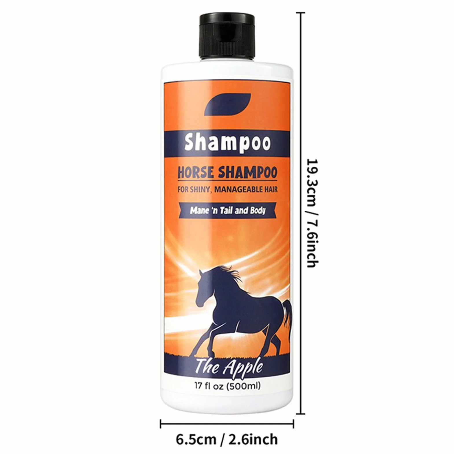 Shampooing pour crinière et queue de cheval 500 ML - Nettoyant nourrissant pour manteau