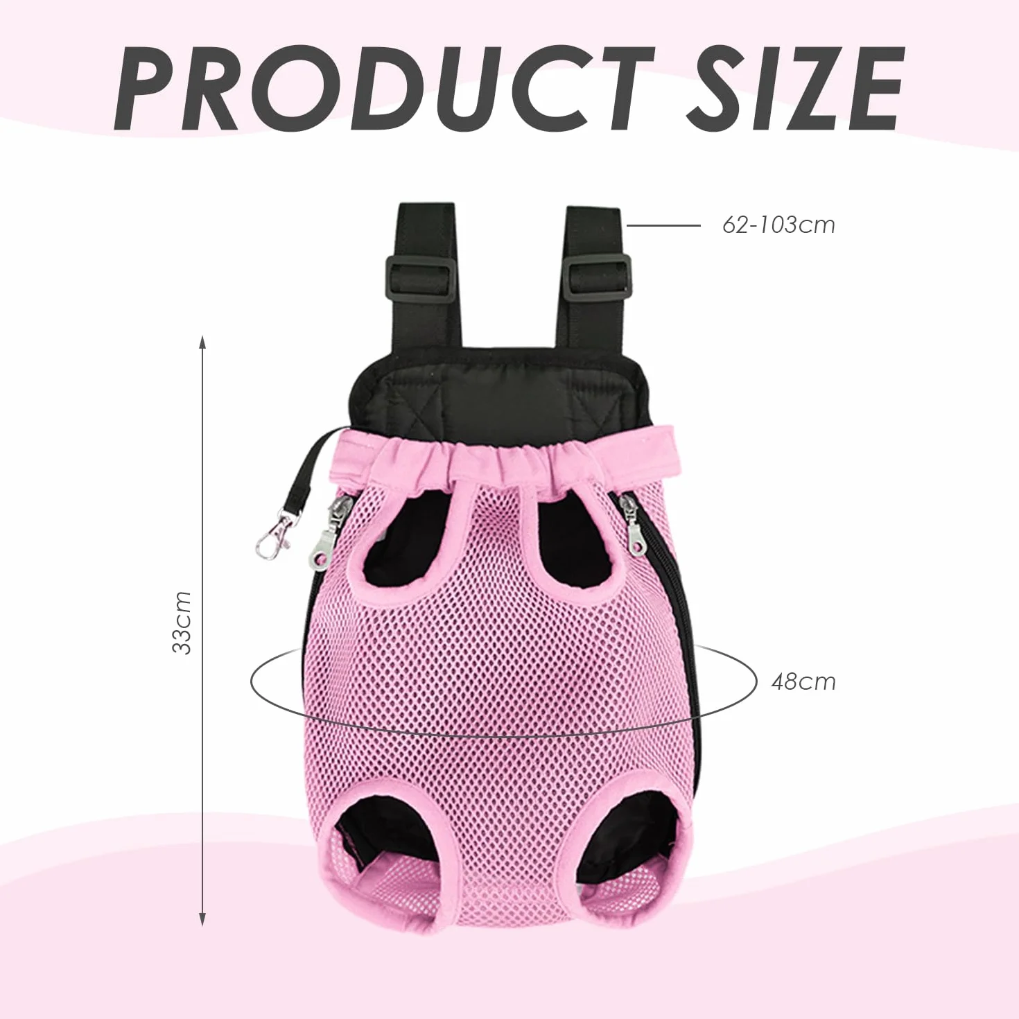 Sac À Dos pour Animaux De Compagnie 1 Pièce Portable Réglable