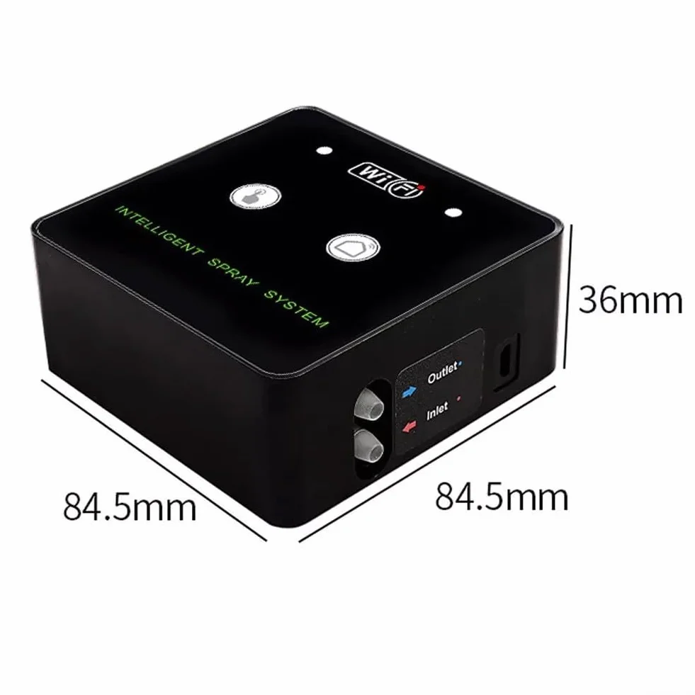 Système de brumisation WiFi pour terrarium avec buses rotatives à 360°, minuterie programmable et télécommande – Brumisateur automatique pour reptile pour contrôle de l'humidité (4 buses)