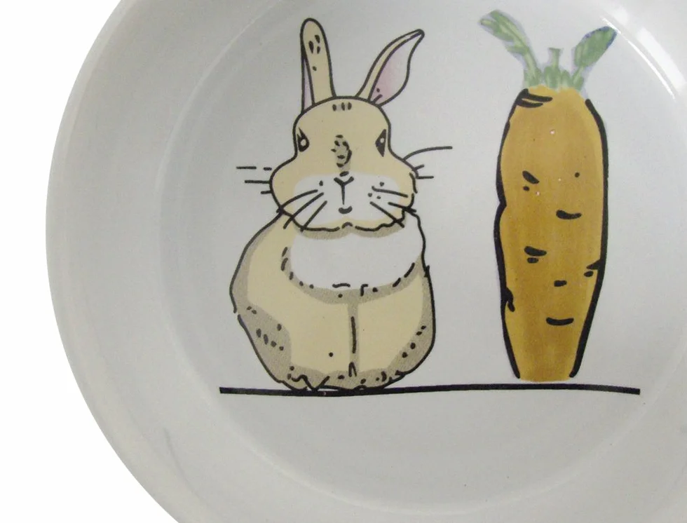 Nobby Nager Carrot Plus Gamelle en céramique Blanc 11 cm 300 ML