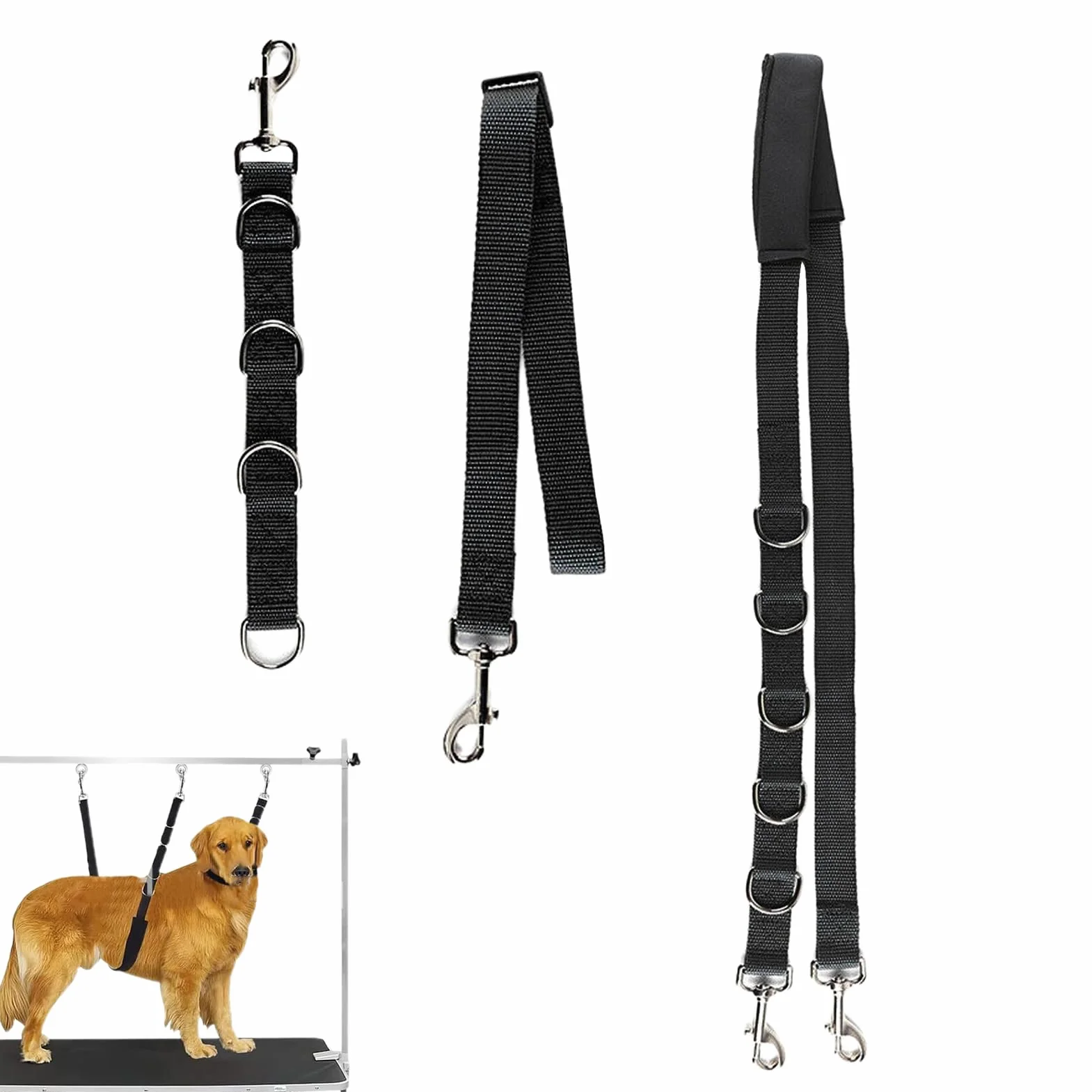 Sangles De Table De Toilettage Pour Animaux Paquet De 3 | Laisse À Boucle D'extension En Nylon Pour Chien Et Chat