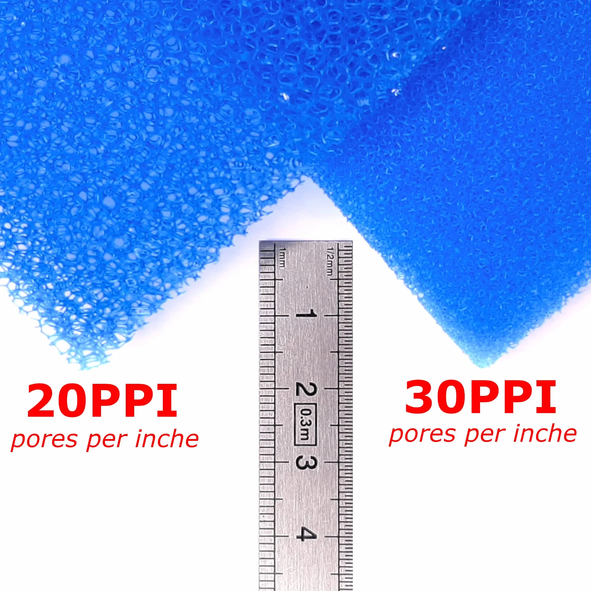 cyclingcolors Mousse de Filtre Eau à découper 300x210mm Pompe Aquarium Bassin Universelle, épaisseur 10mm (Maille moyenne 20PPI)