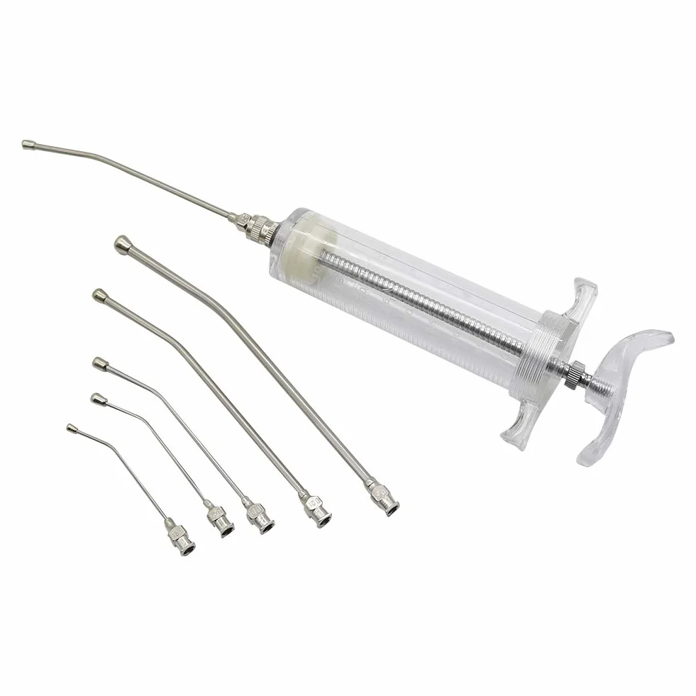 Seringue d'alimentation pour bébé oiseaux avec 6 tubes de gavage incurvés 20ML