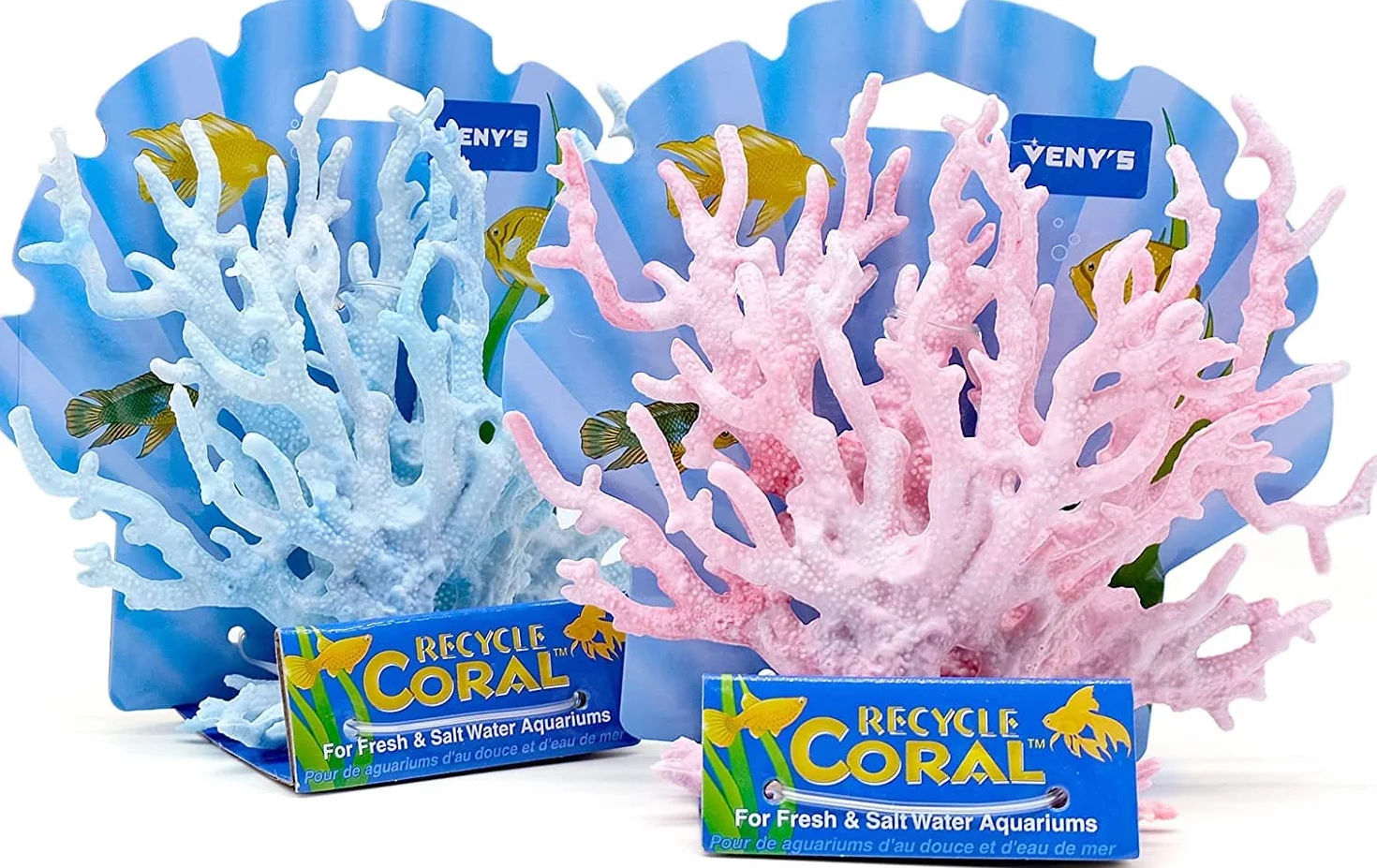 Corail Artificiel Aquarium Décoration Faux Ornament Réservoir Poisson Plante Artificielle Résine Fish Tank Décor Bleu Rose