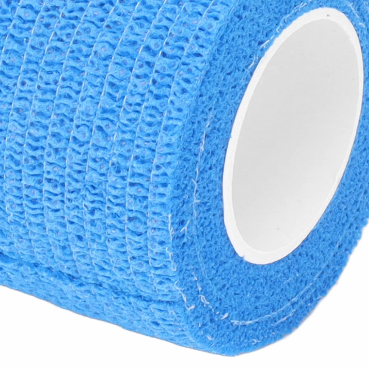 Lot de 12 Bandes élastiques Auto-adhésives imperméables pour réparation de Sabots pour Vaches, Chevaux, Chiens, Chats, Polyester Non tissé, Longueur 4,5 m, Lot de 12 (Bleue)