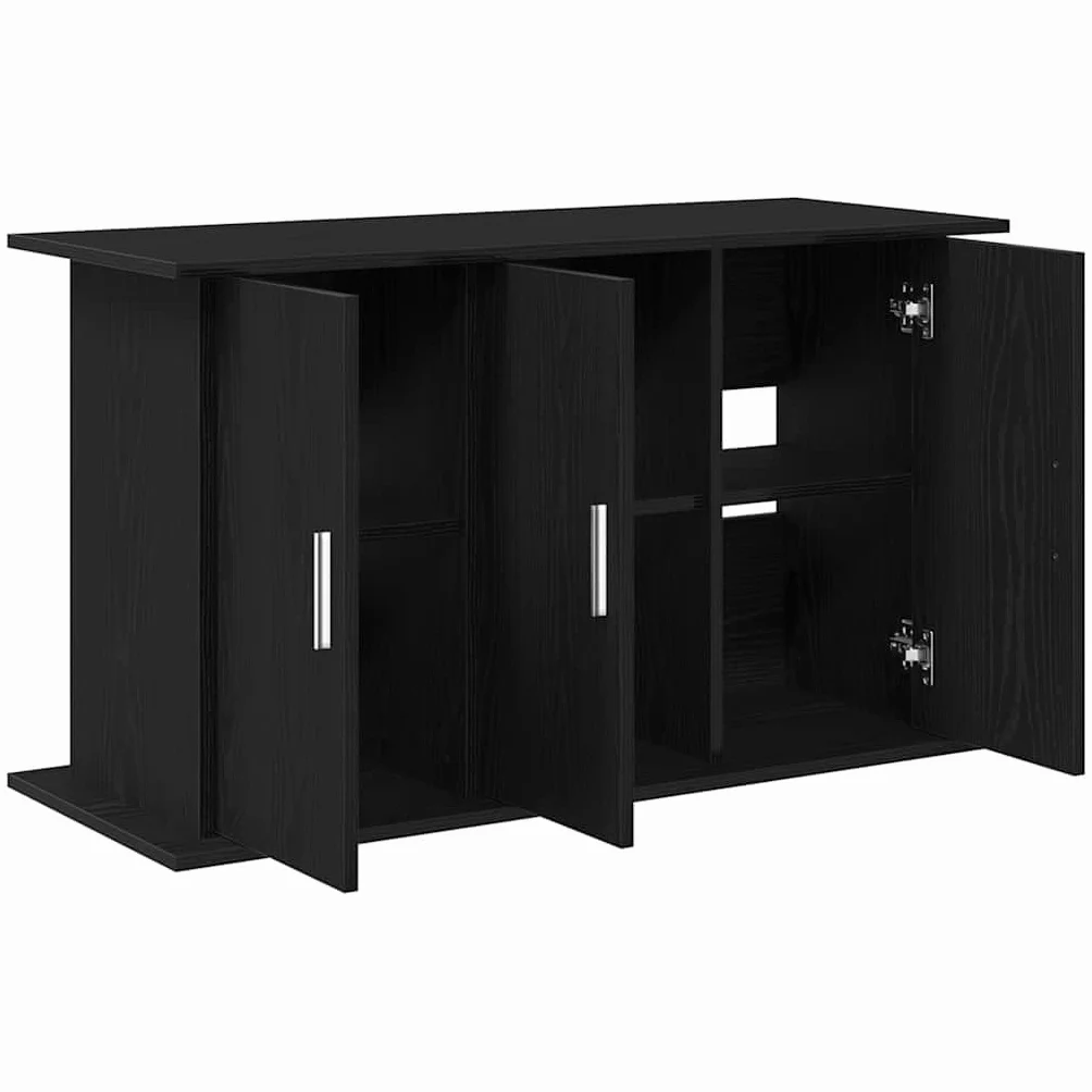 vidaXL Support d'aquarium Chêne Noir 101 x 41 x 58 cm Bois d'ingénierie