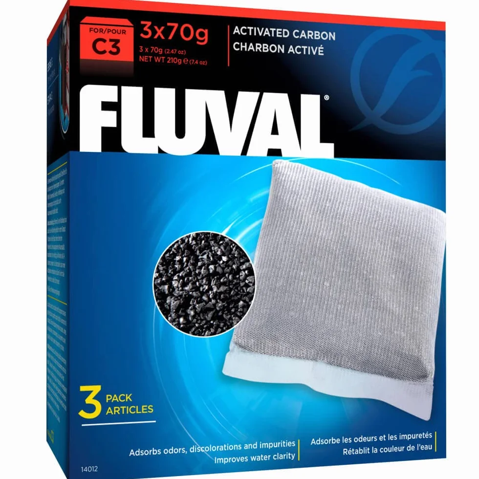 FLUVAL éponge pour la Filtration mécanique avec Charbon Actif pour Filtre pour C3