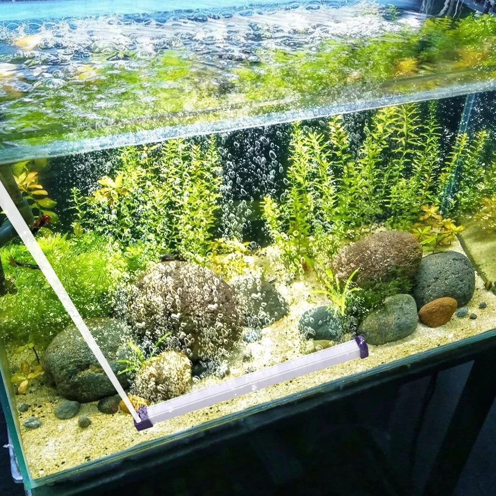 Diffuseur d'oxygène Silencieux Barre à Bulles pour Aquarium d'eau Douce et Salée