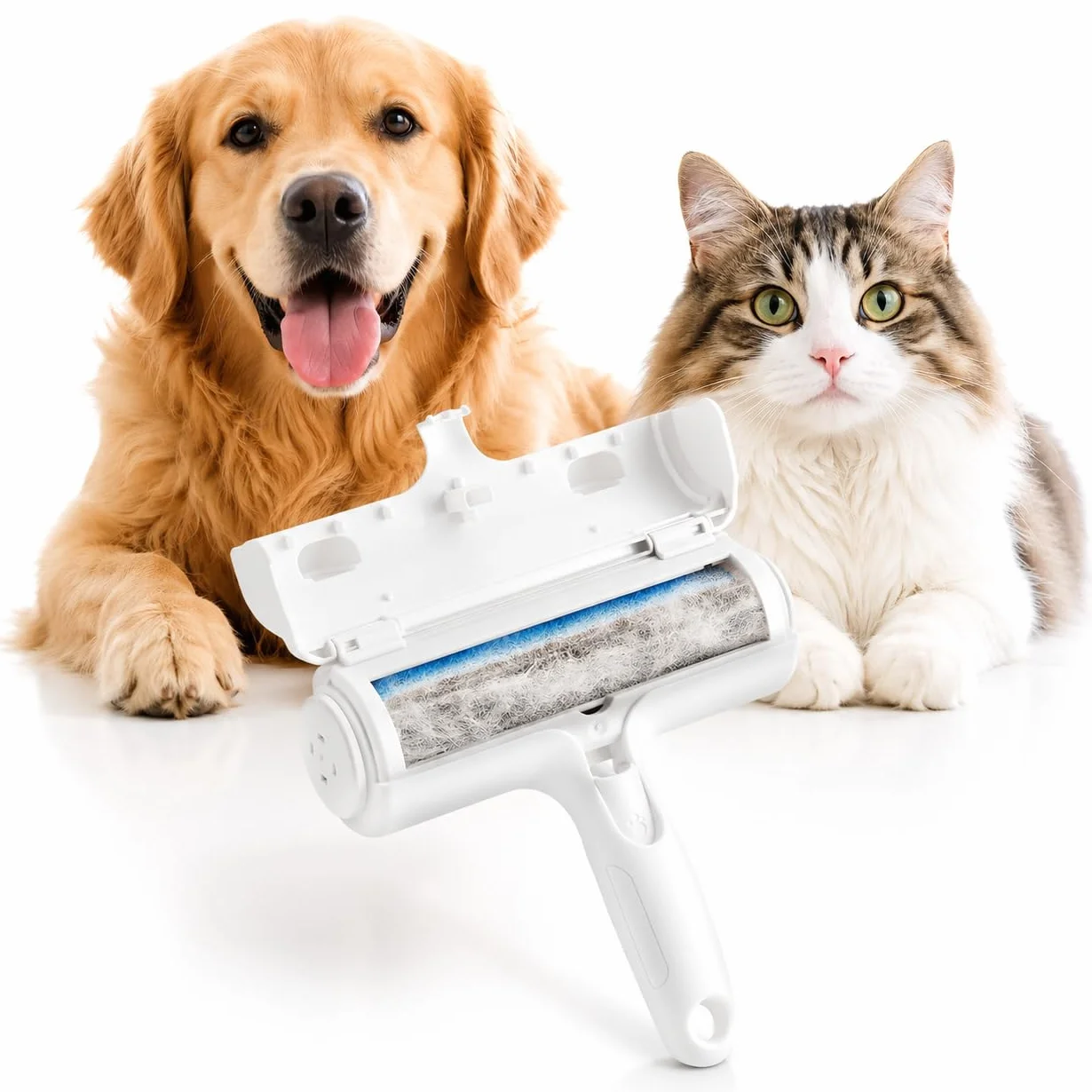Brosse Anti-Poils Animaux Chat et Chien – Rouleau Réutilisable Épilateur