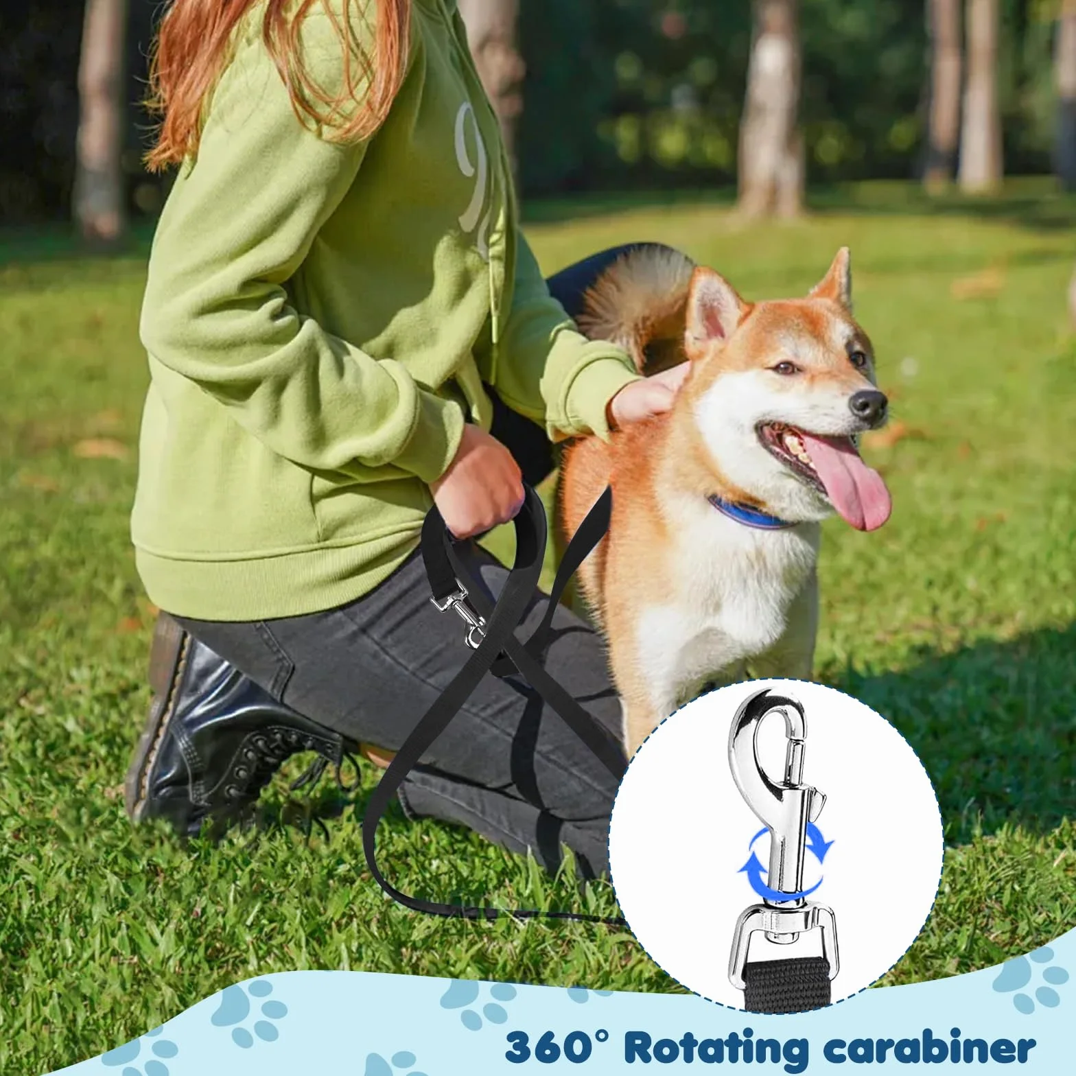 Lunghina Chien Laisse d'entraînement pour Chiens de Toutes Tailles, Longueurs jusqu'à 10 mètres, idéale pour l'entraînement et l'utilisation en Plein air