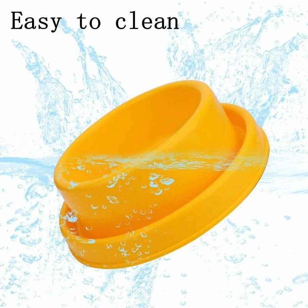 Gamelle anti-fourmi jaune pour chien et chat