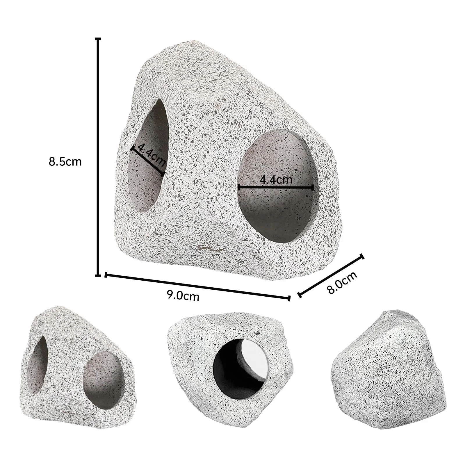 Roches pour Aquarium, Cachette pour Poisson Céramique Décorative (A)